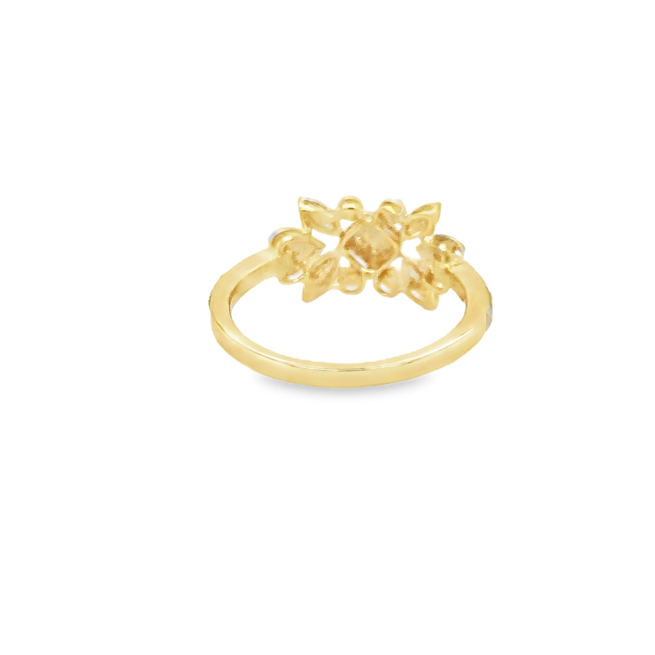 Anillo De Diamantes De Oro Amarillo De 14K 0.26 Ct.