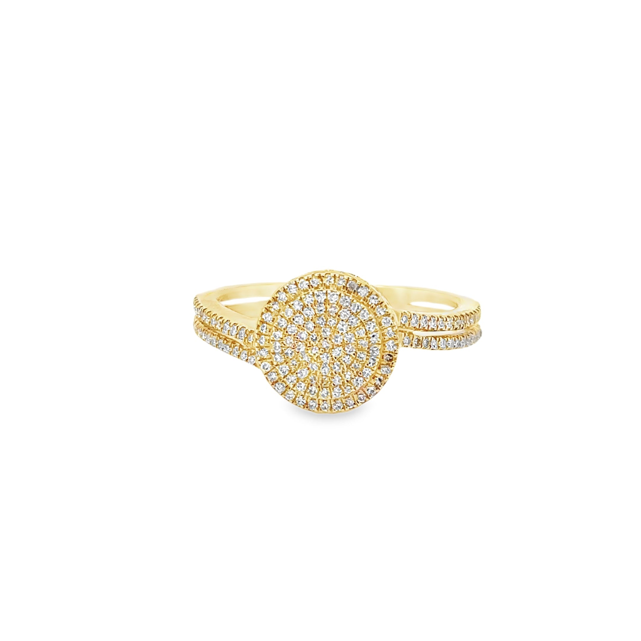 Anillo De Diamantes De Oro Amarillo De 14K 0.27 Ct.