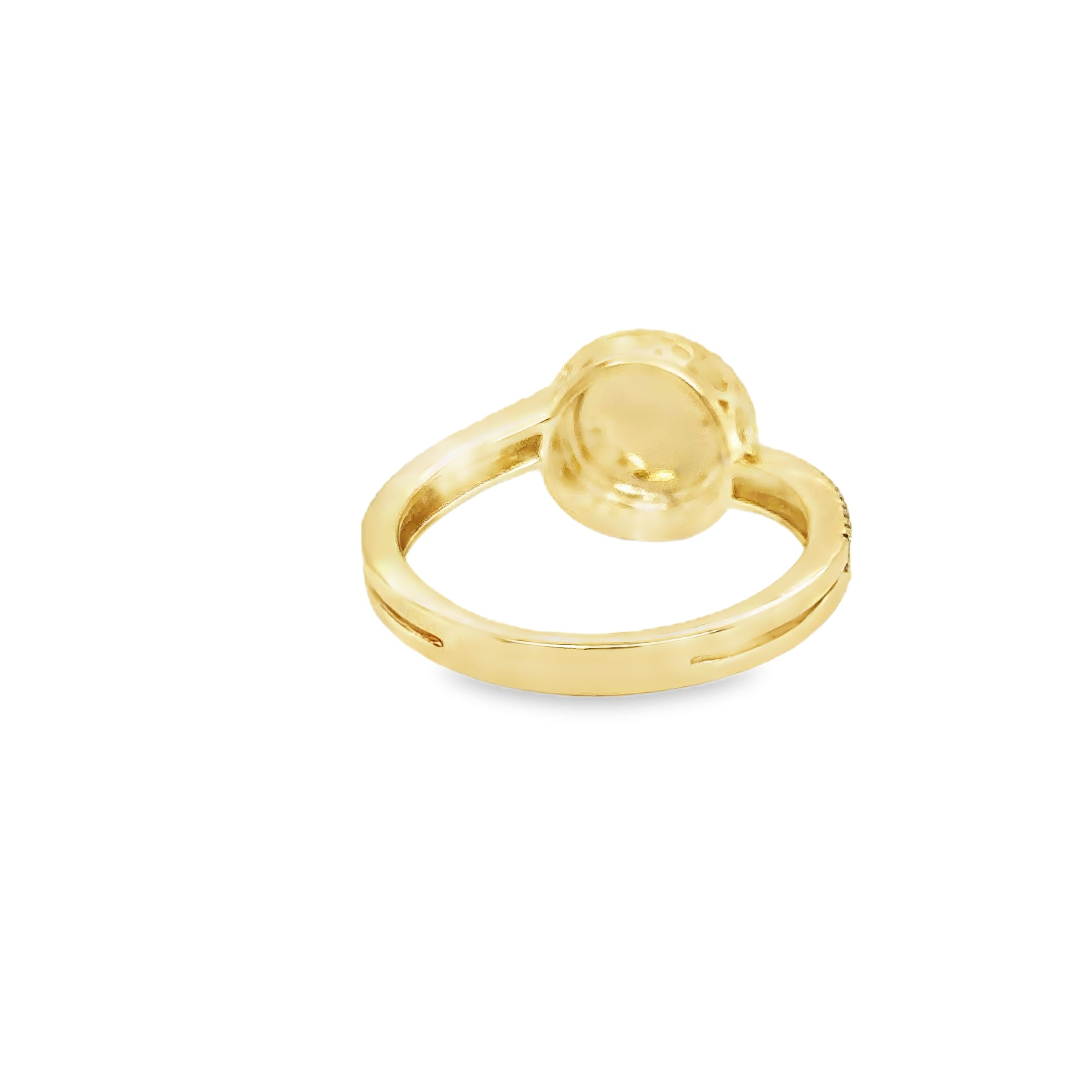 Anillo De Diamantes De Oro Amarillo De 14K 0.27 Ct.