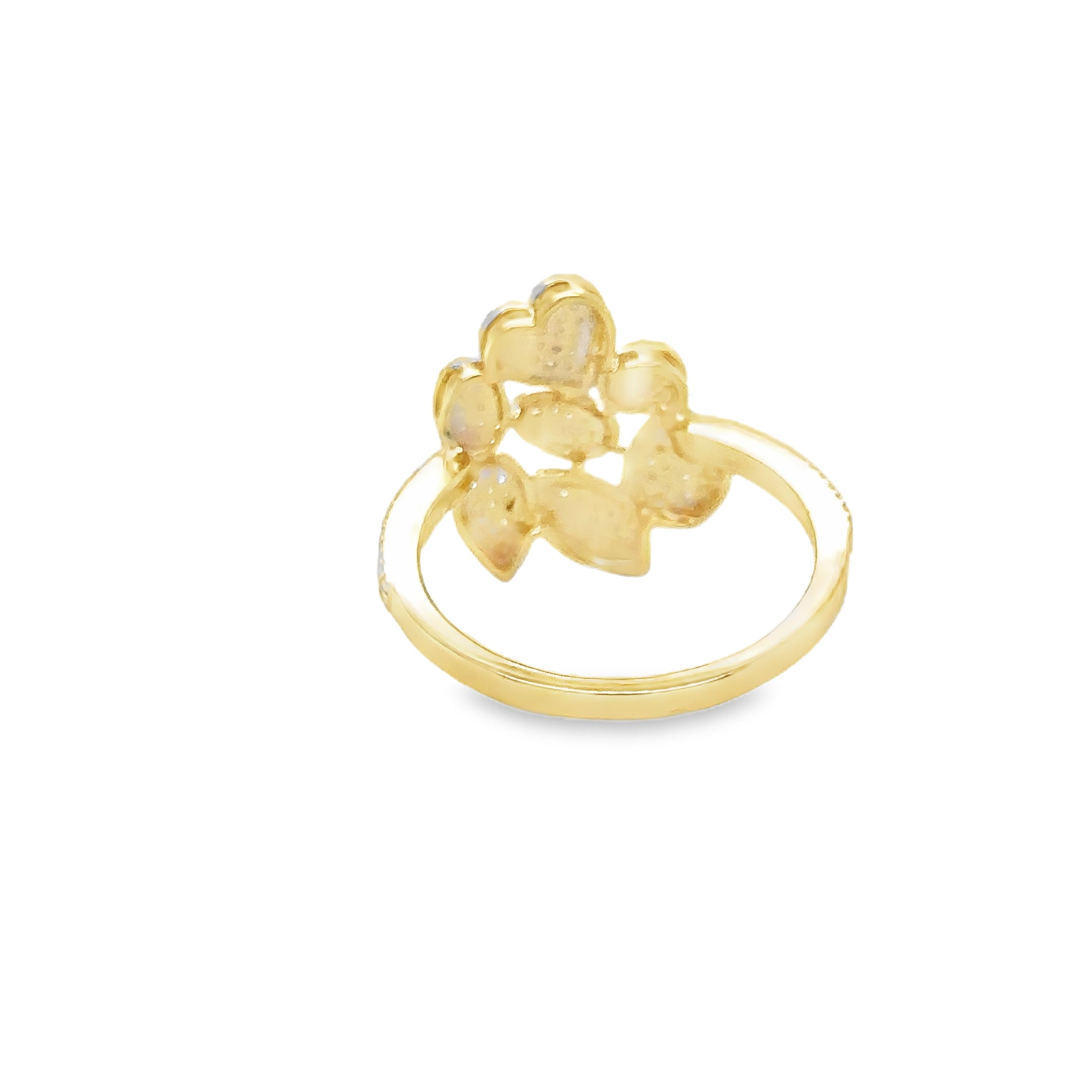 Anillo De Diamantes De Oro Amarillo De 14K 0.4 Ct.
