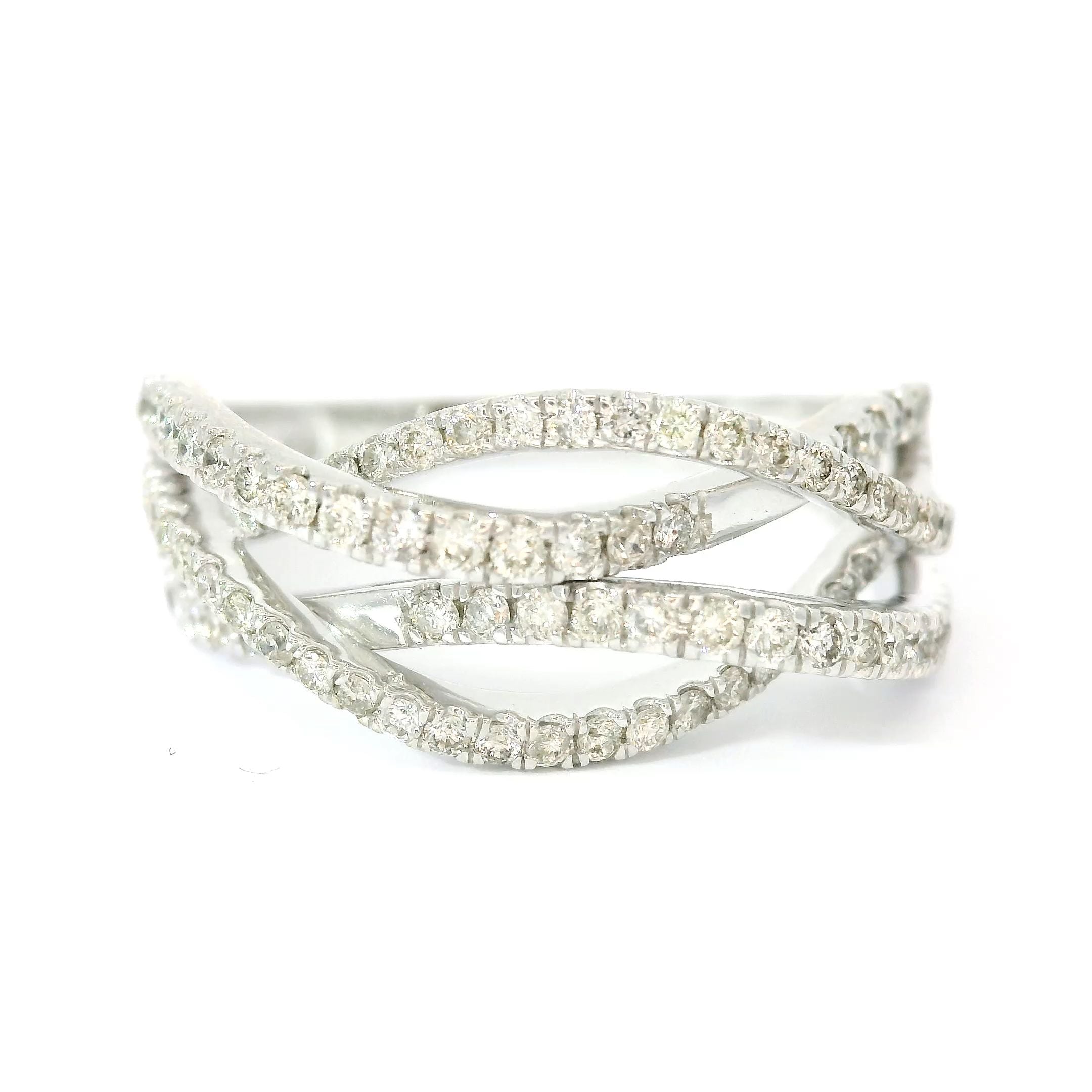 Anillo De Diamantes Blancos 0.67 Ct.