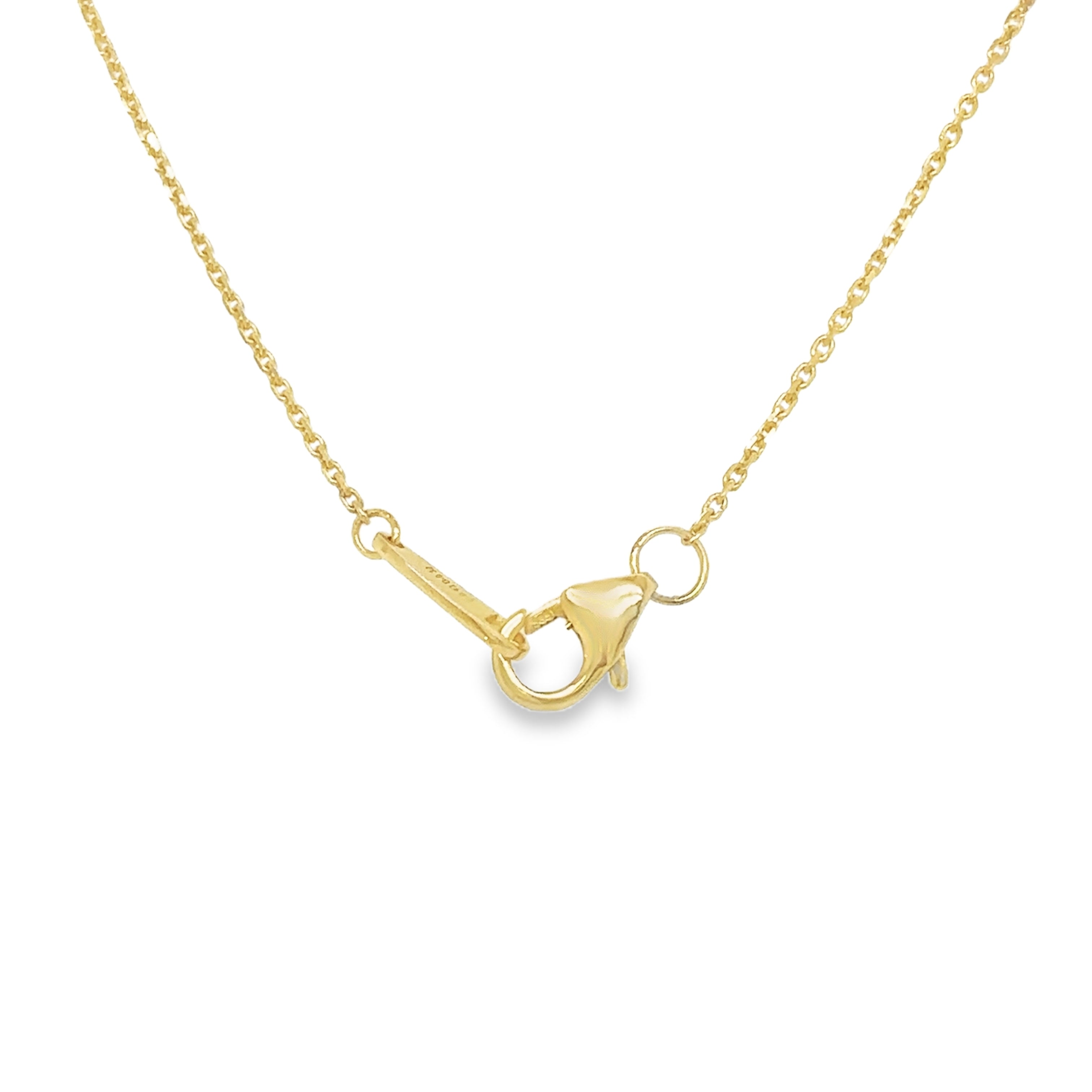Collar De Oro Amarillo De 14 K Con Rubíes Y Diamantes Amarillos
