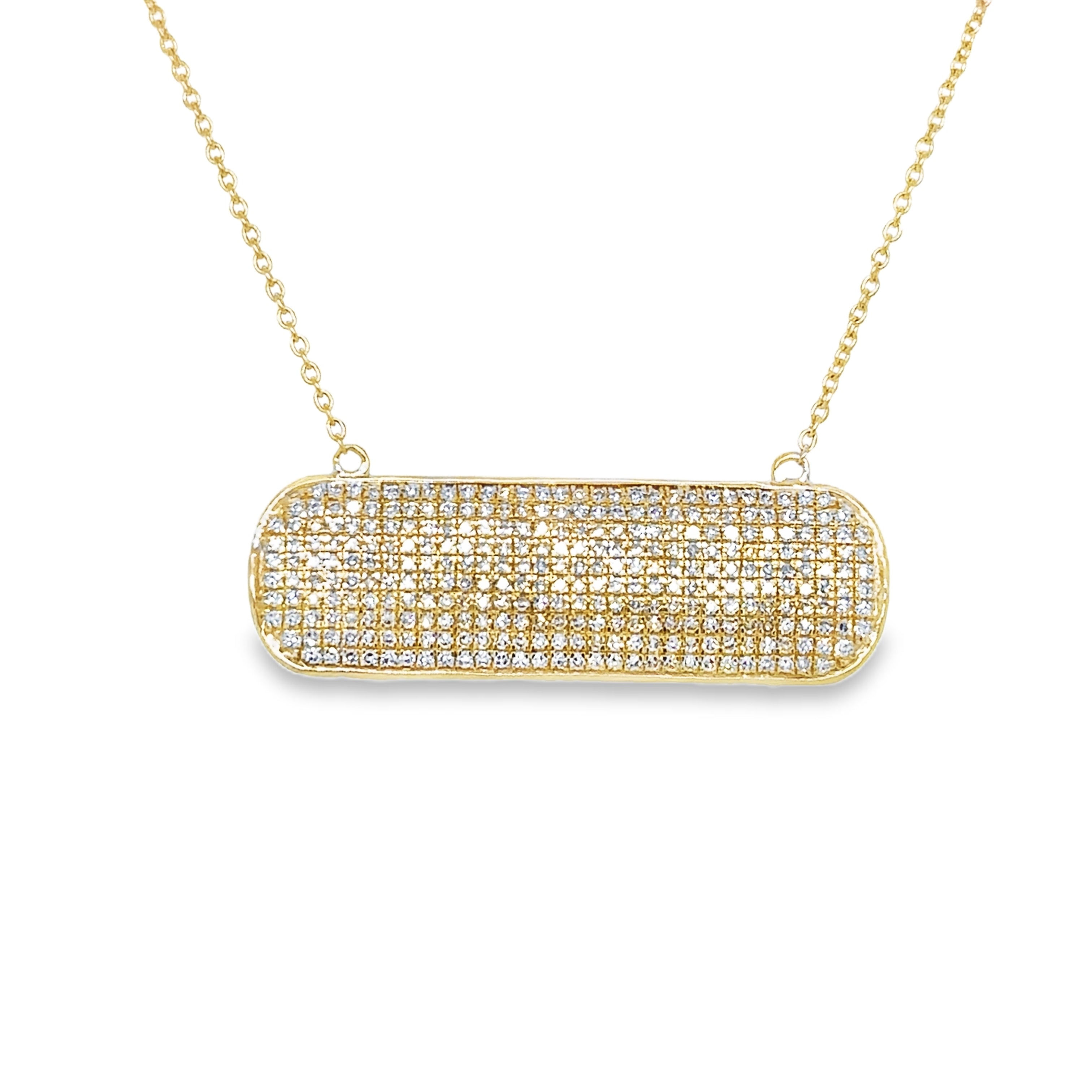Collar De Diamantes De Oro Amarillo De 14Kt 0.59 Ct.
