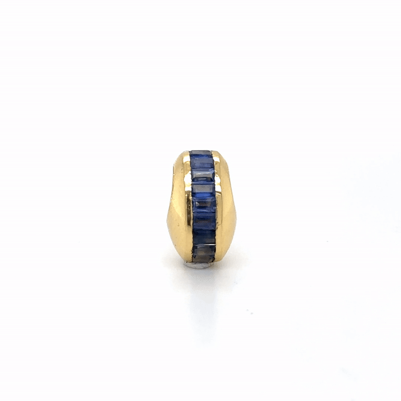 Colgante De Zafiro Oro Amarillo De 14Kt 0.82 Ct.