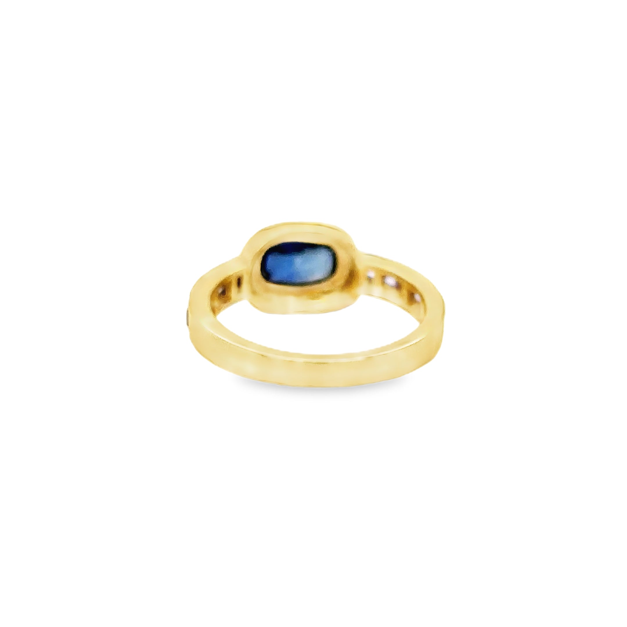 Anillo De Zafiro De Oro Amarillo De 14Kt 1.7 Ct.