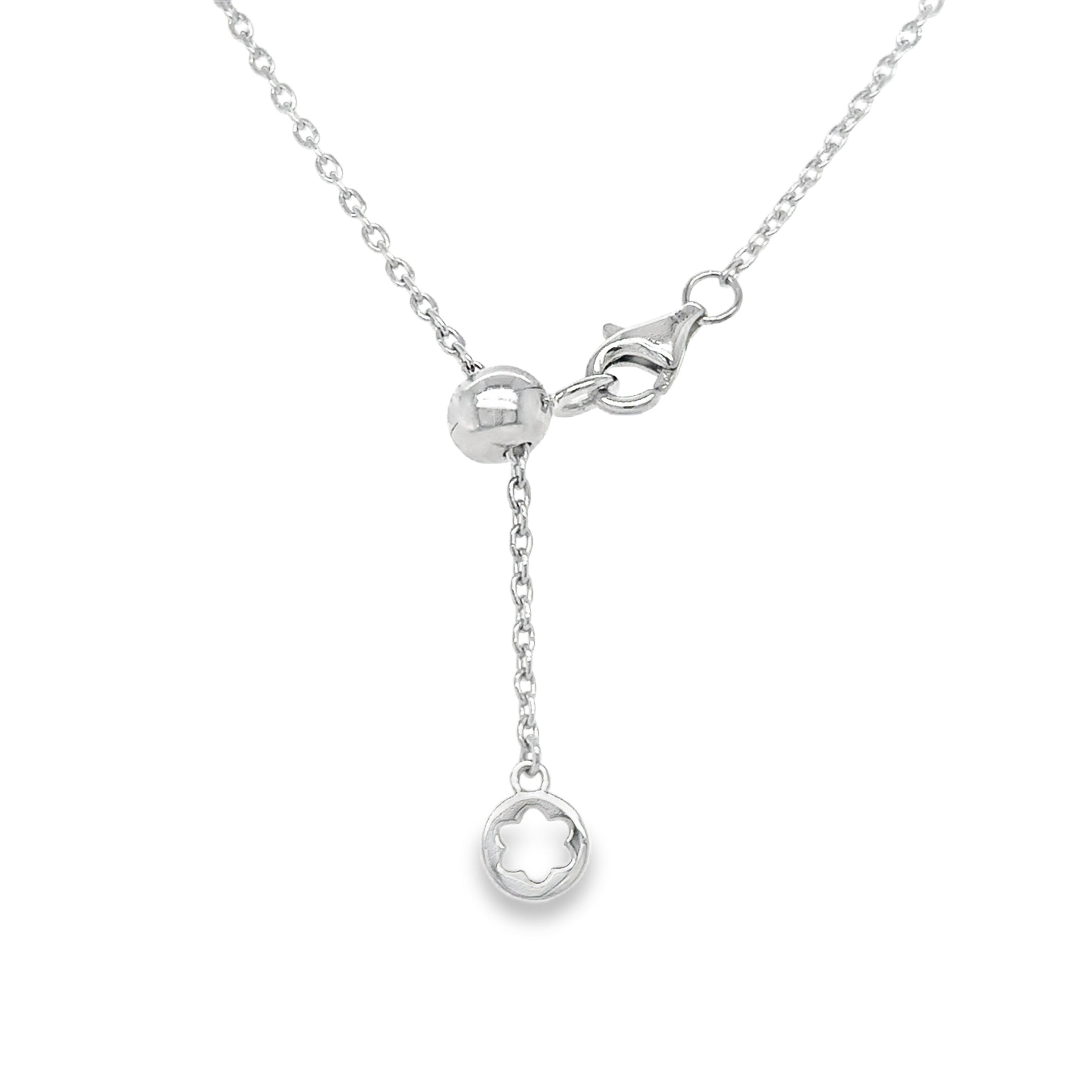 Collar De Diamantes De Oro Blanco De 18 Kt 7.19 Ct.
