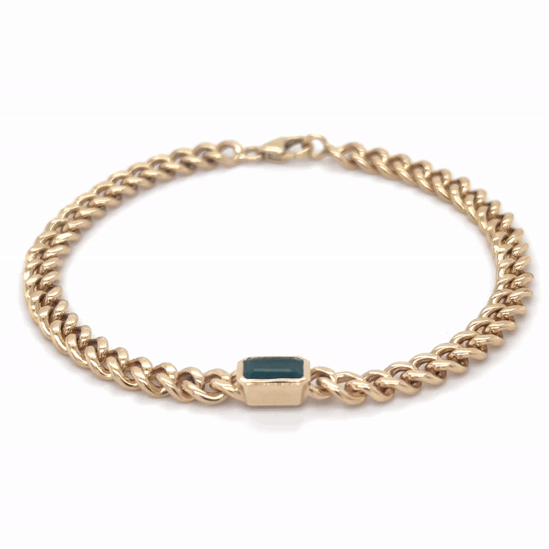 Pulsera De Oro Amarillo De 14 Kt 1.24 Ct.