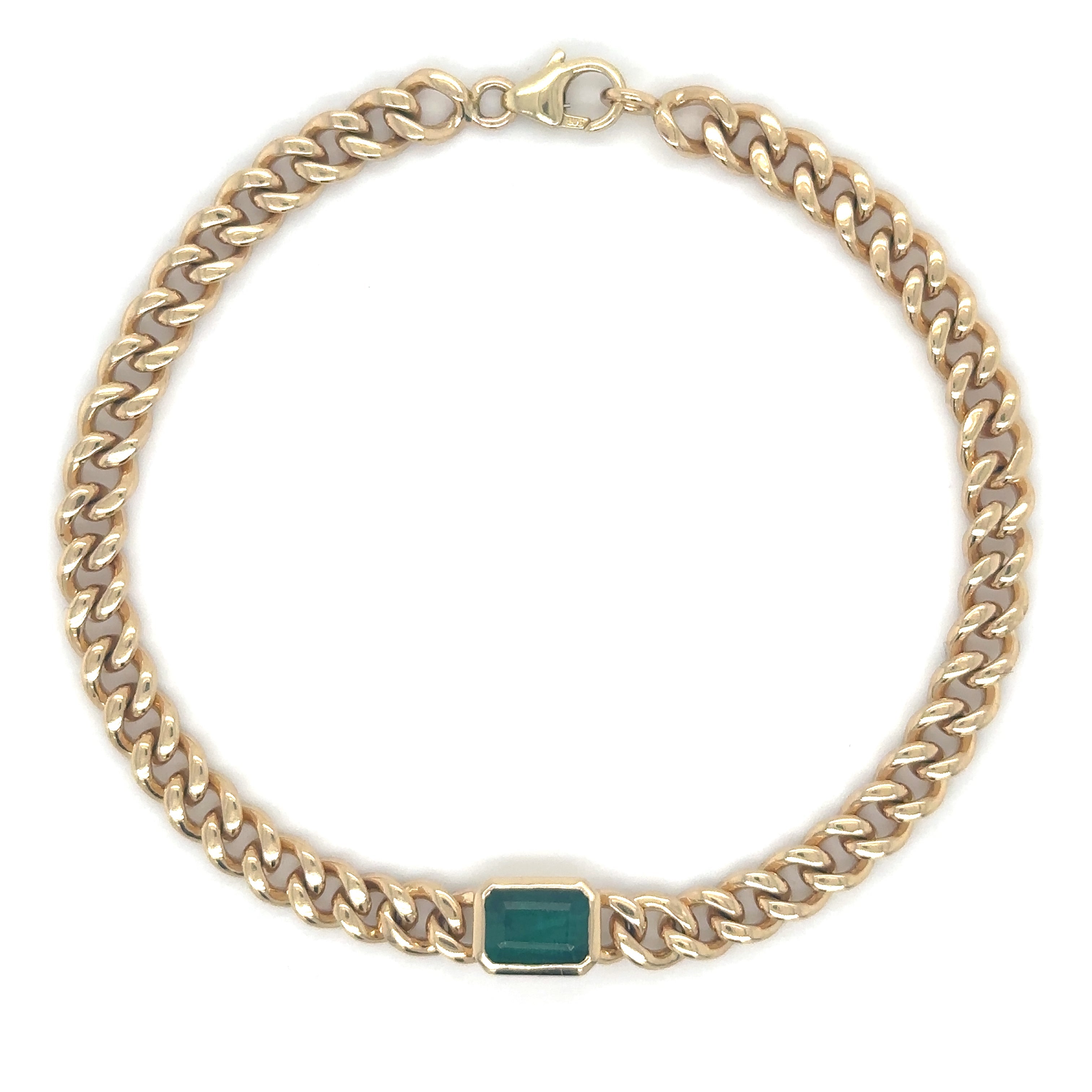 Pulsera De Oro Amarillo De 14 Kt 1.24 Ct.