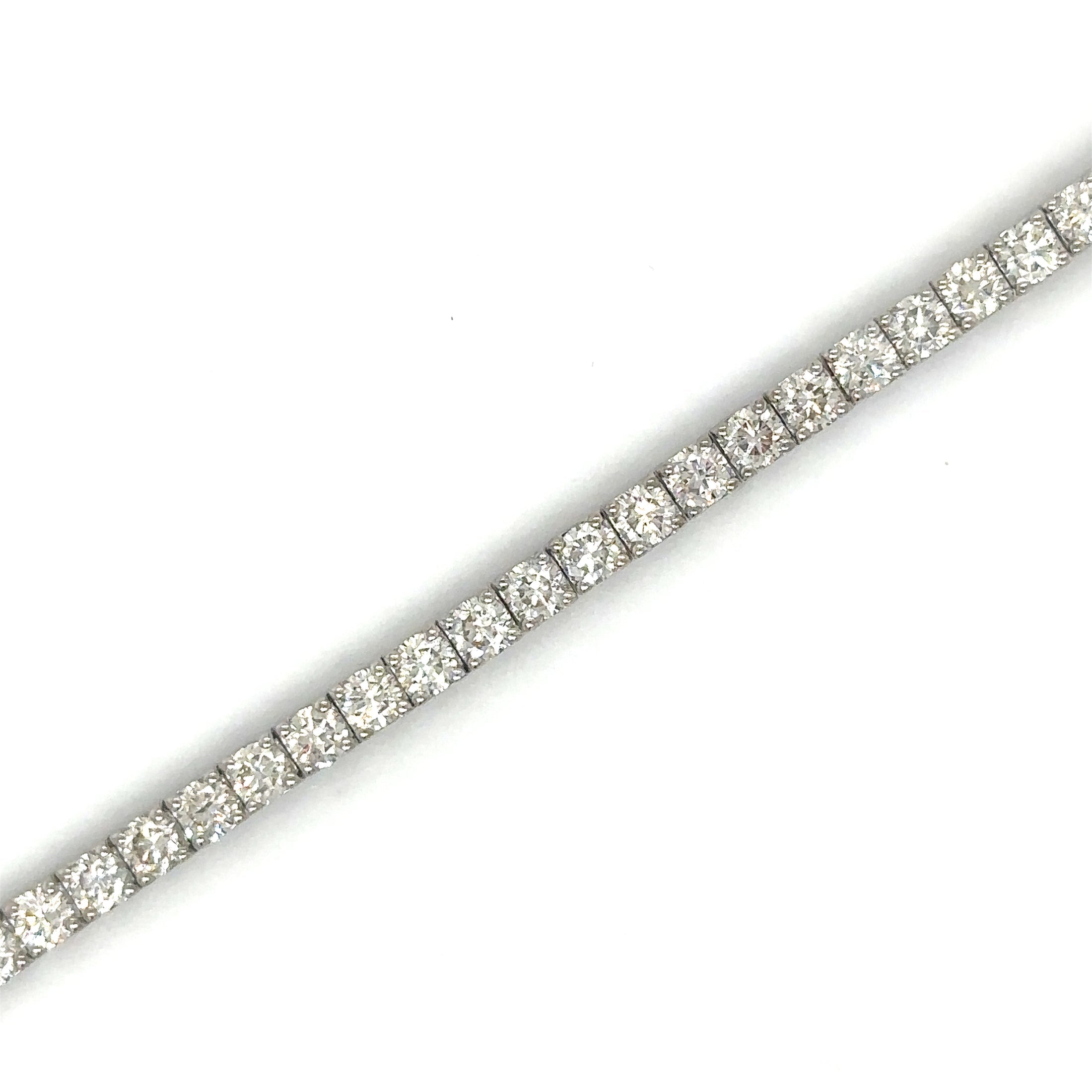 Pulsera Tennis de Diamante 5.30 CT. en Oro Blanco de 14K