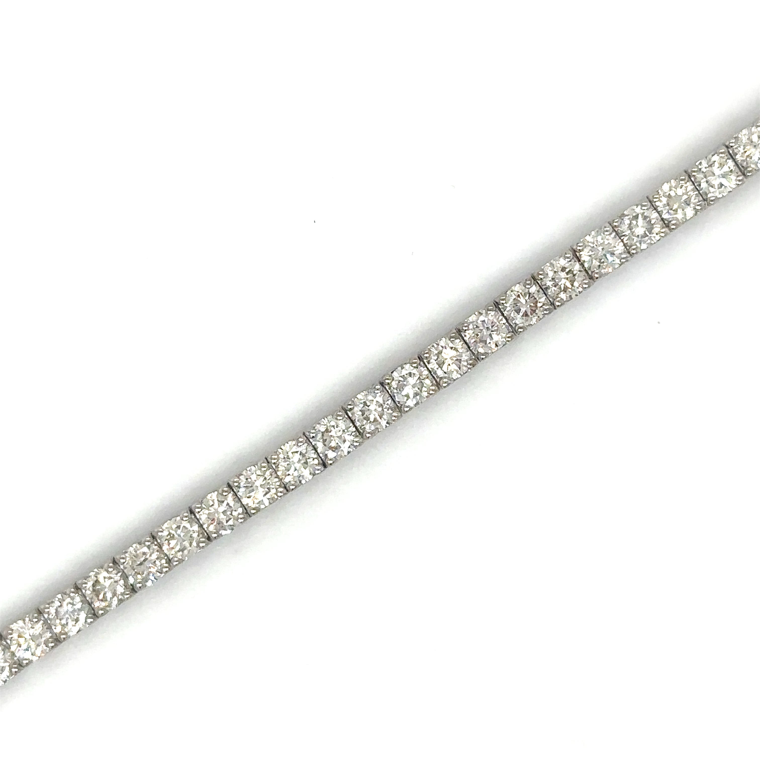 Pulsera De Tenis De Diamantes De 14K 4 Puntas 5.3 Ct.