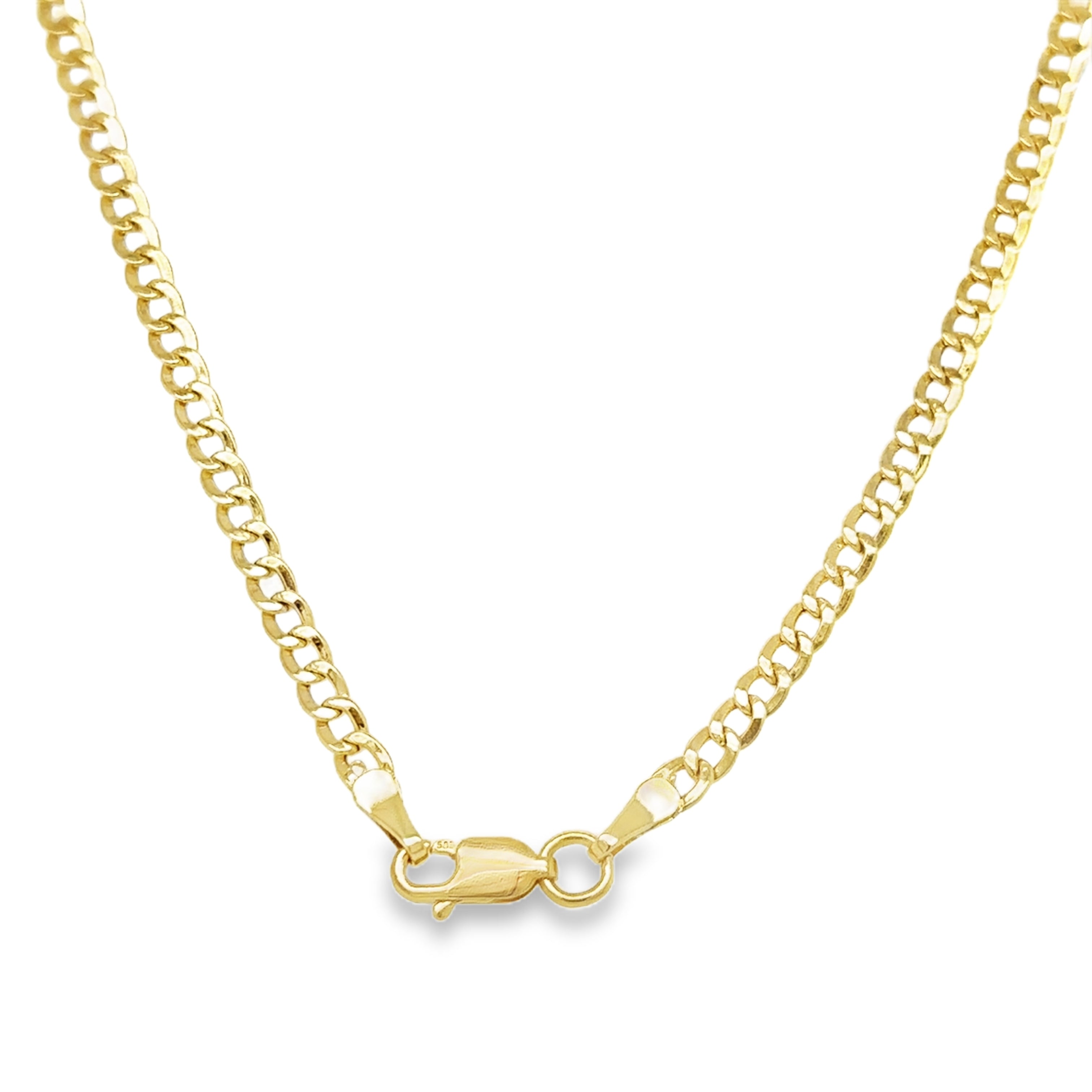 Collar Cubano Oro Amarillo De 14Kt  4.45 G