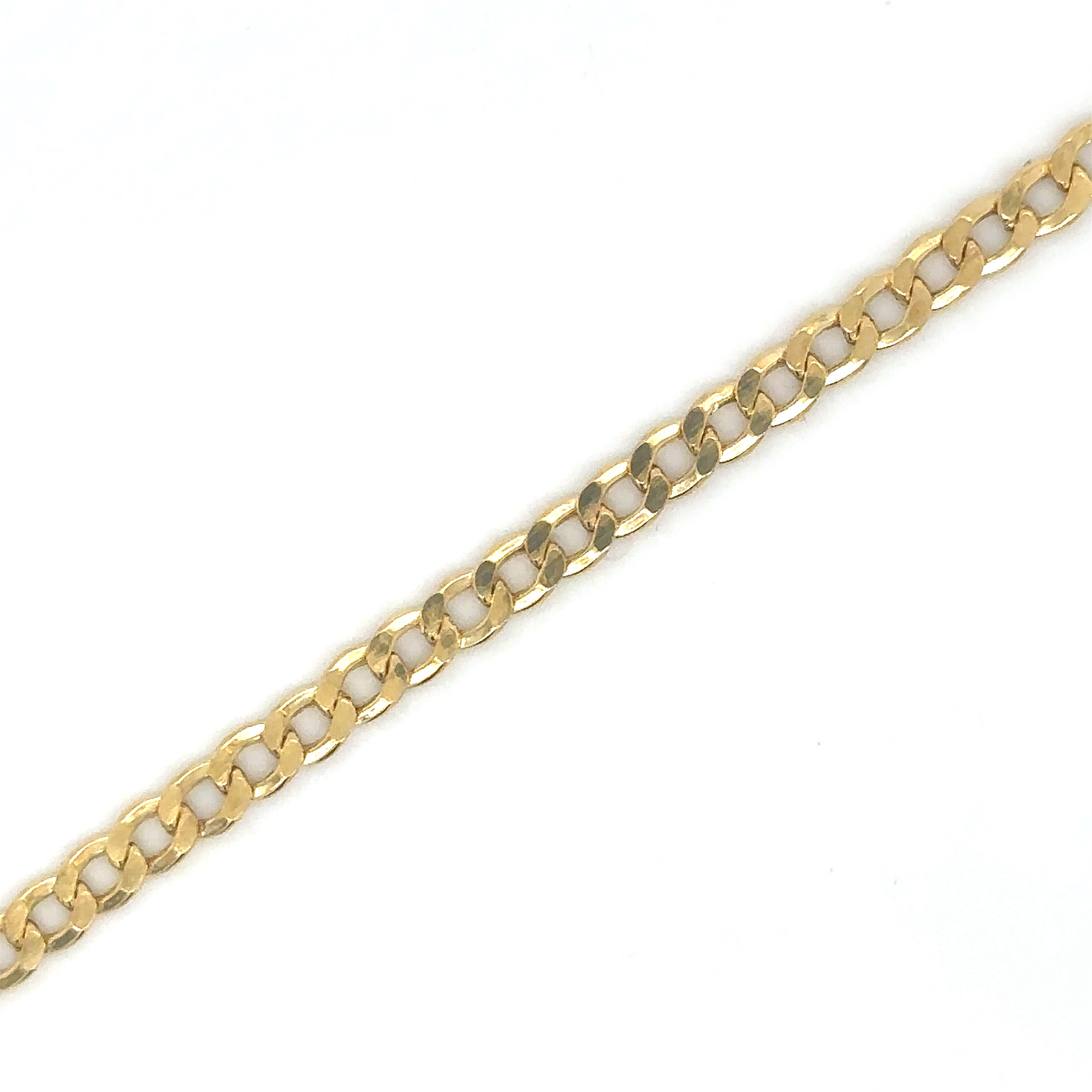 Pulsera Cubana De Oro Amarillo De 14Kt 7.5"