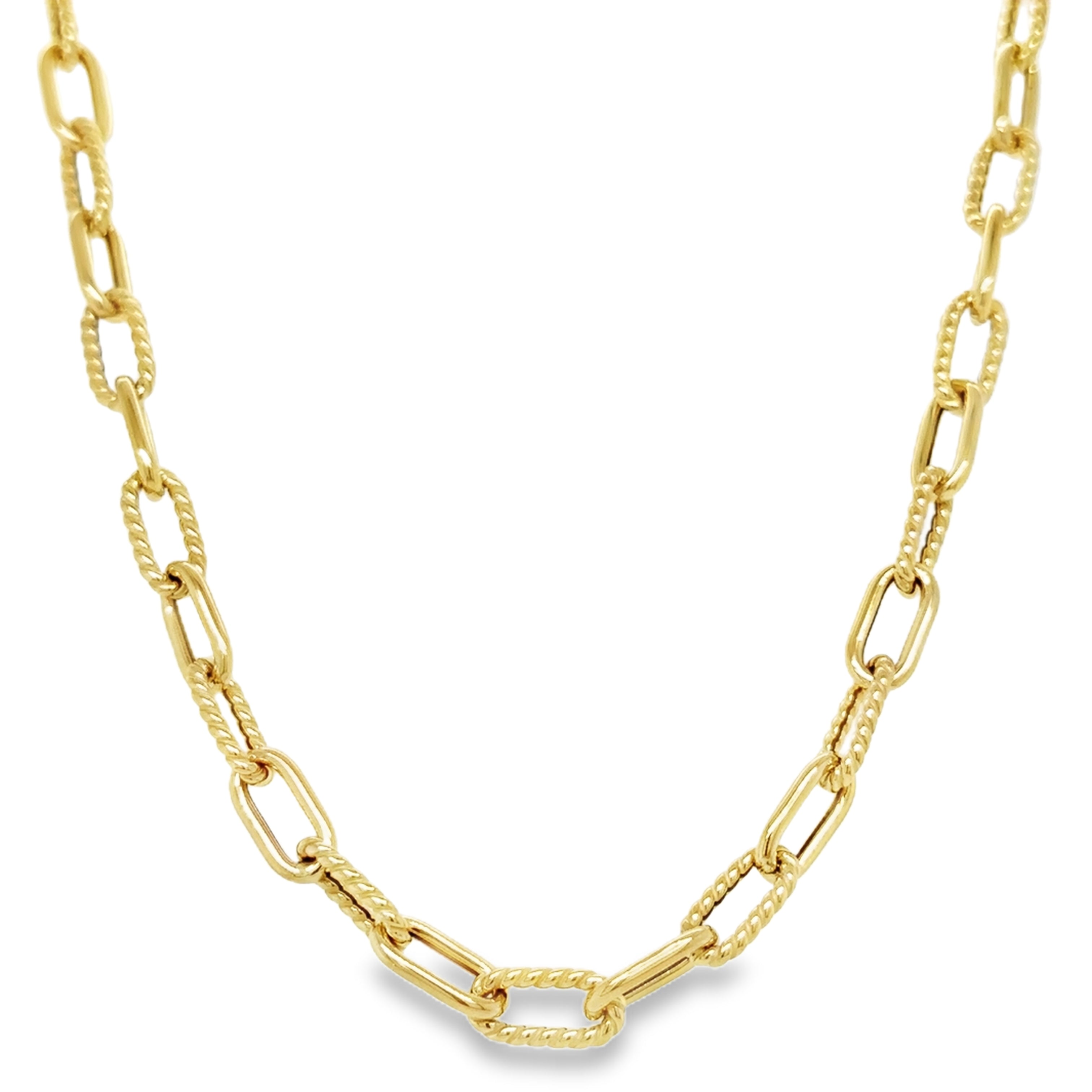 Collar De Oro Amarillo De 14Kt 18"  8.85 G