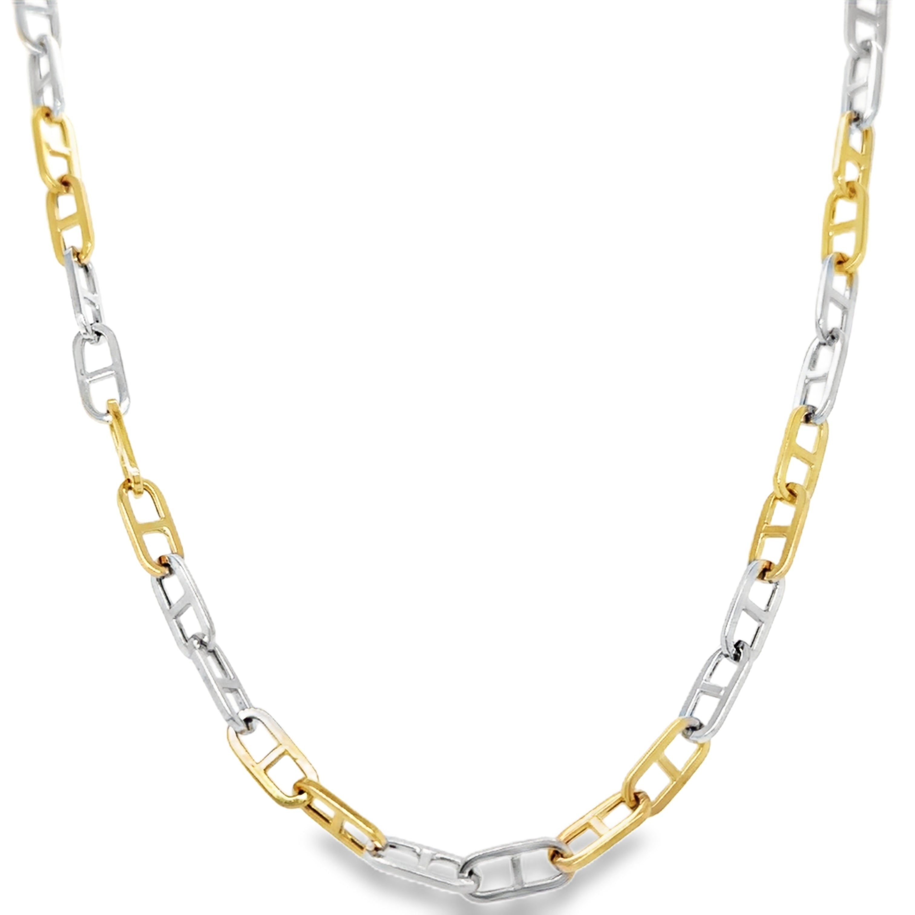 Collar De Oro De Dos Tonos De 14Kt  8.55 G