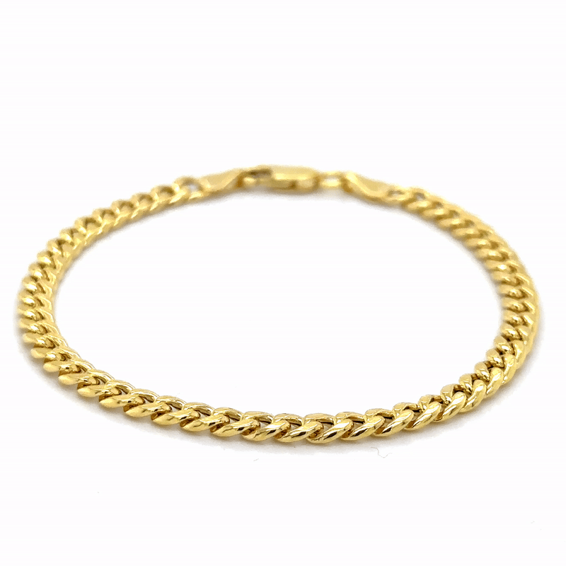 Pulsera Cubana De Oro Amarillo De 14Kt   3.80 G