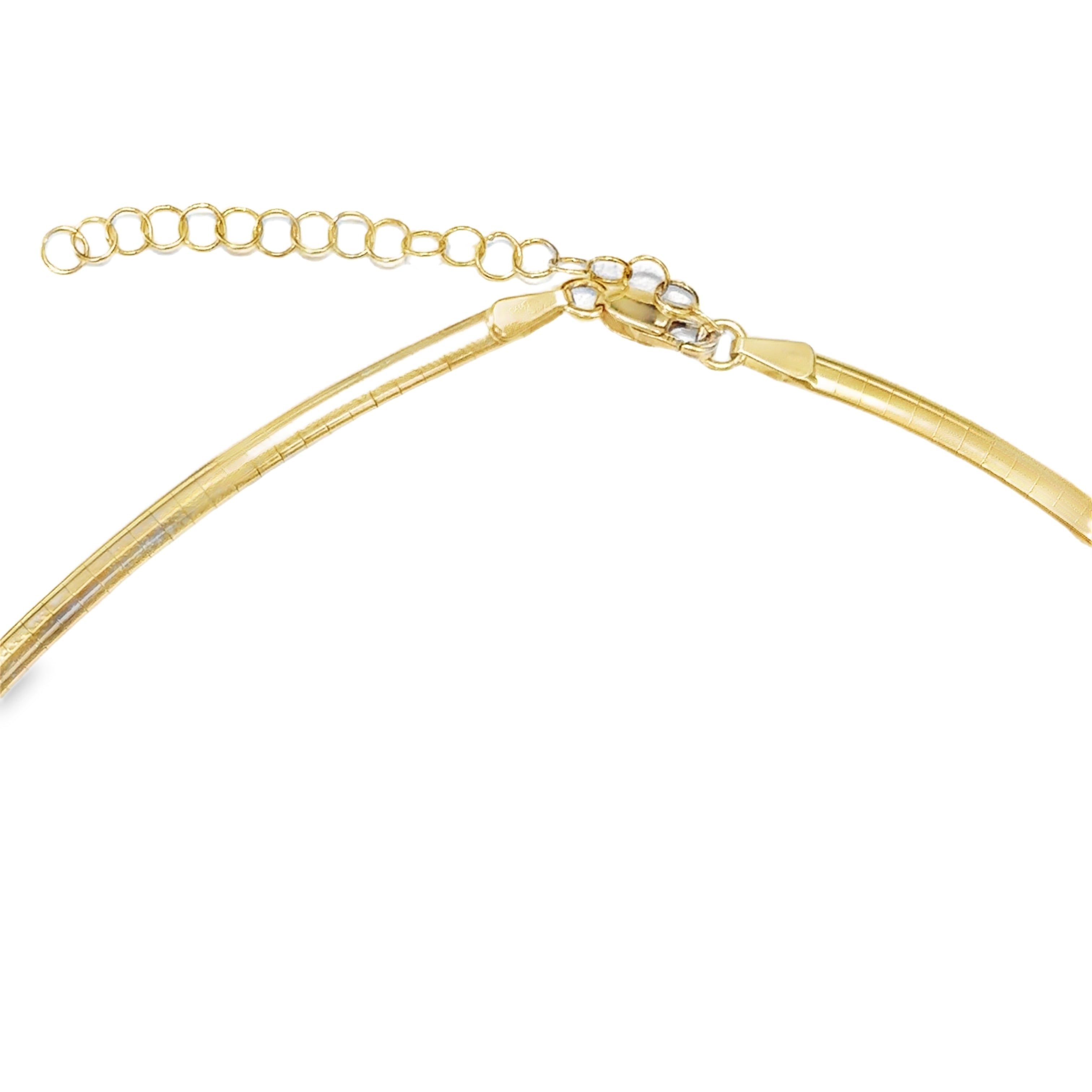 Collar Omega De Oro Amarillo De 14Kt  16.25 G