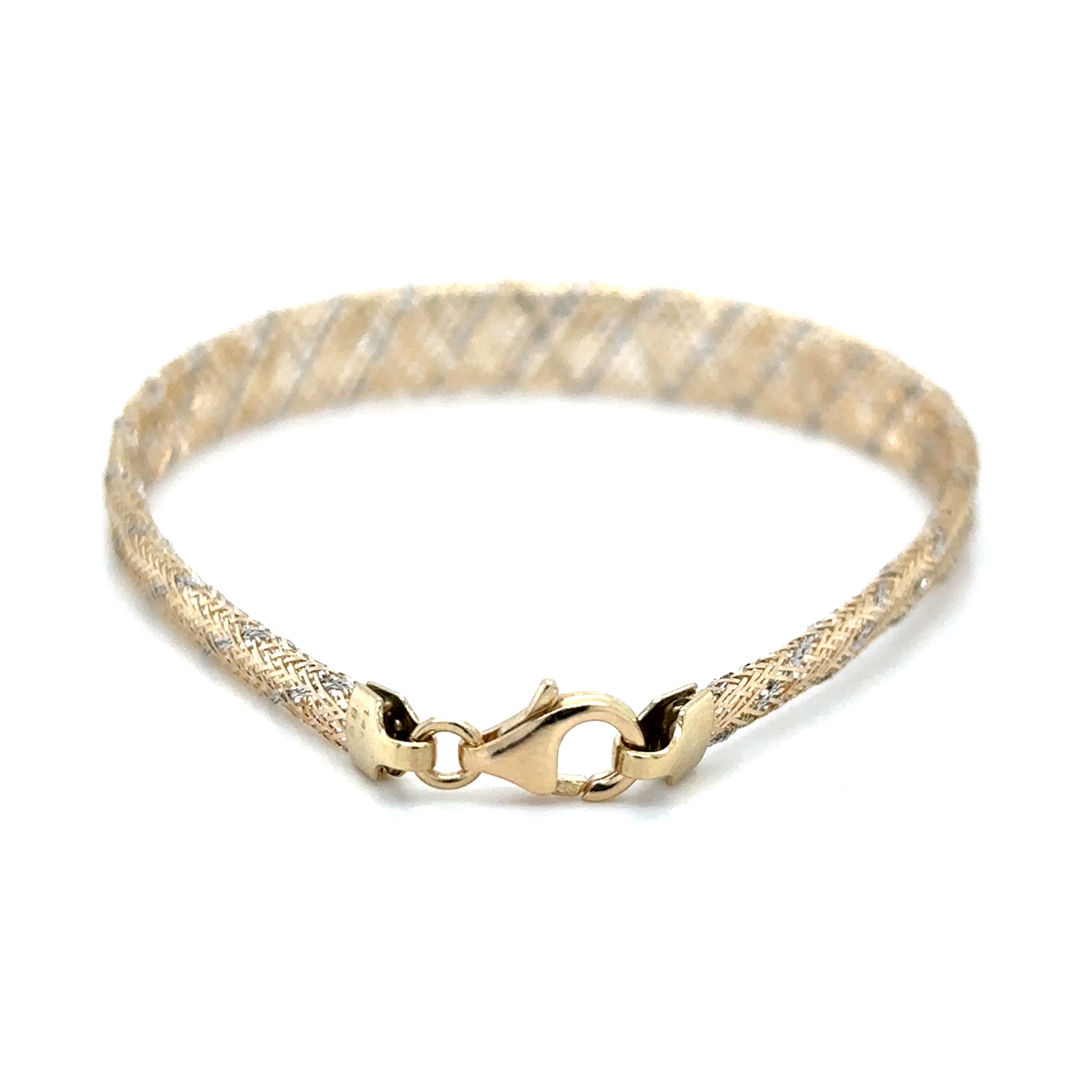 Pulsera Elástica De Oro Amarillo De 14Kt  1.90 G