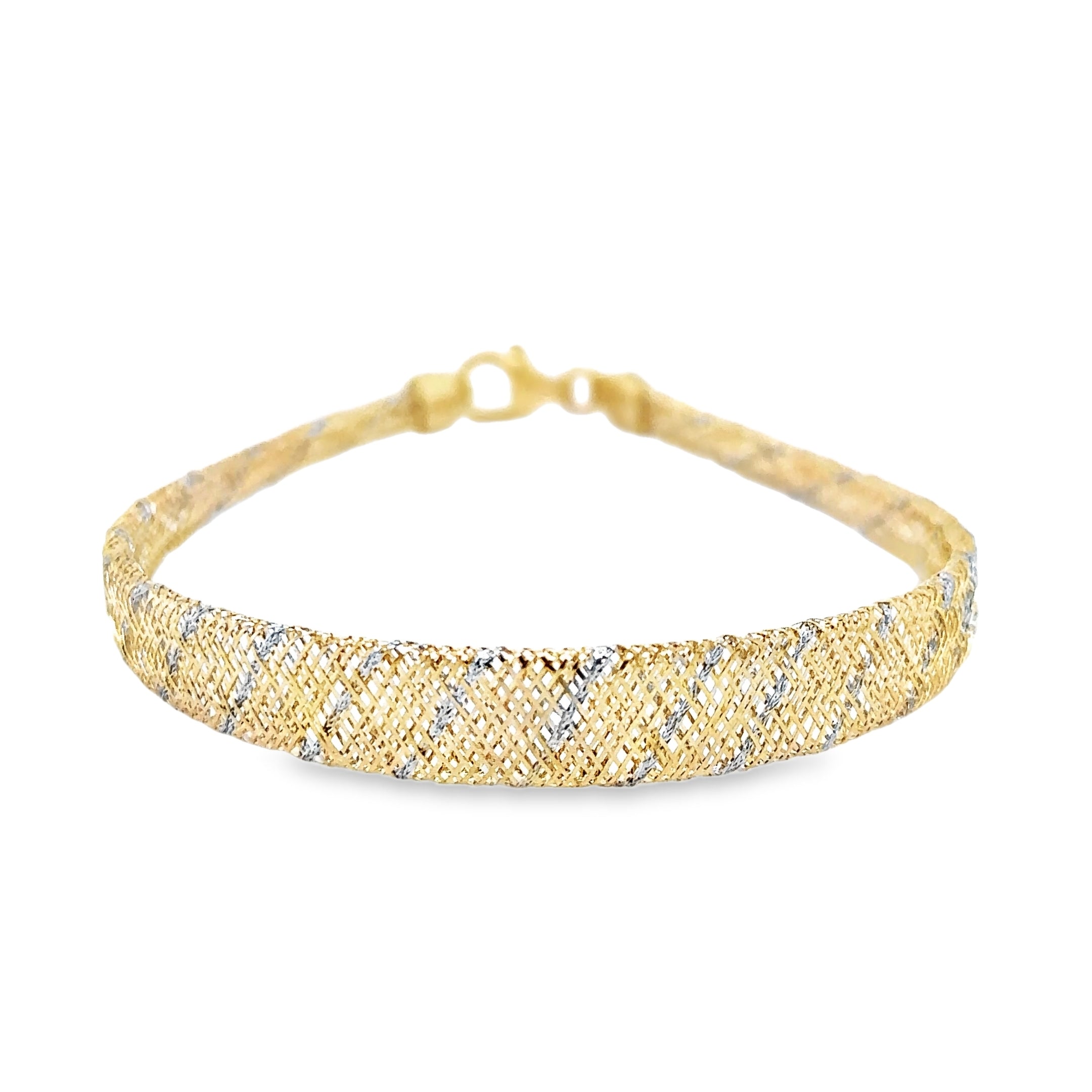 Pulsera Elástica De Oro Amarillo De 14Kt  1.90 G