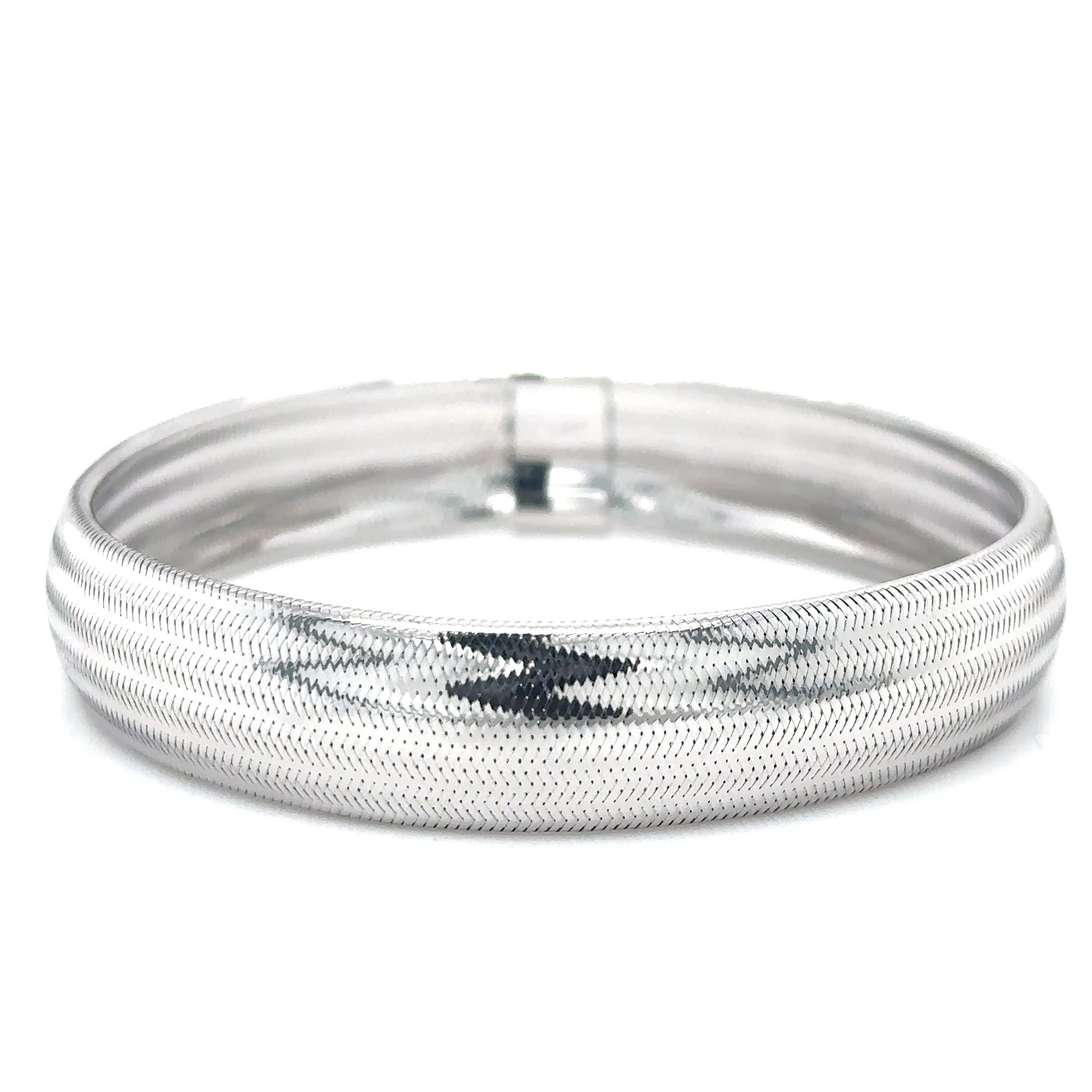 Brazalete Elástico De Oro Amarillo De 14K  3.15 G