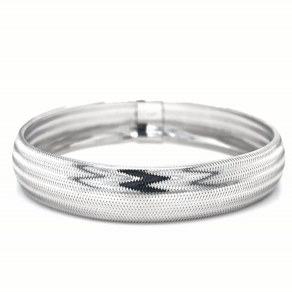 Brazalete Elástico De Oro Amarillo De 14K  3.15 G