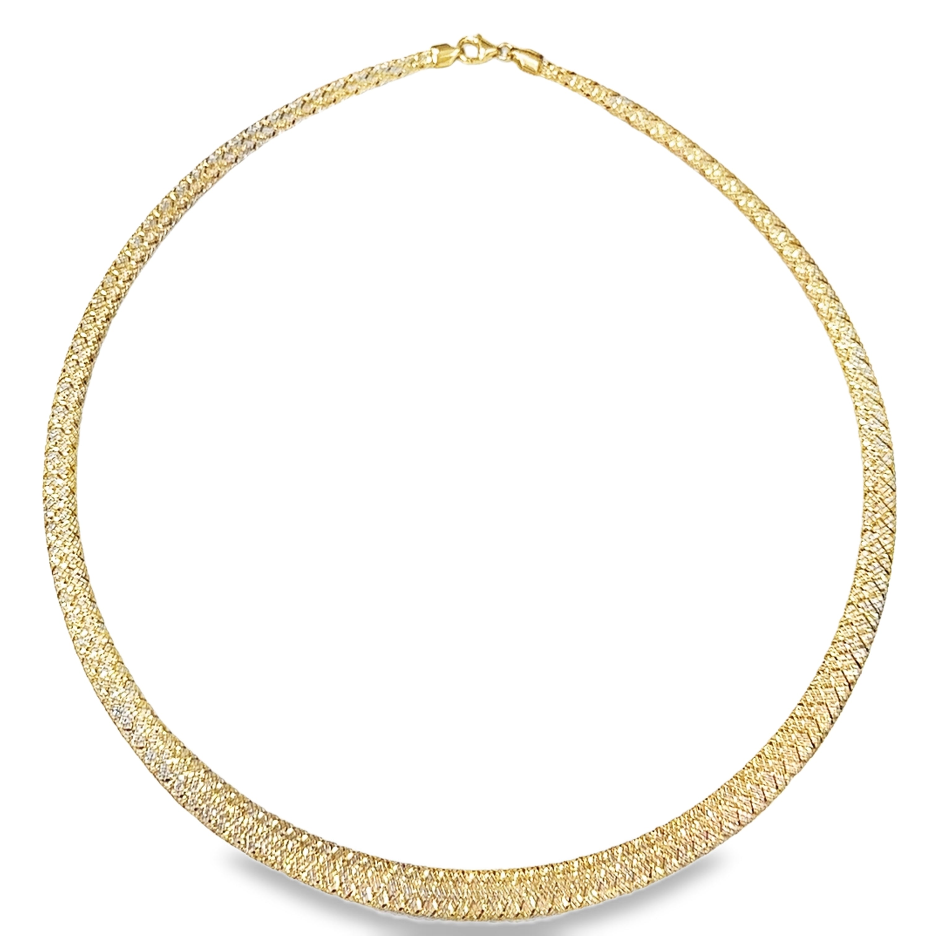 Collar Elástico De Oro Amarillo De 14Kt  3.40 G