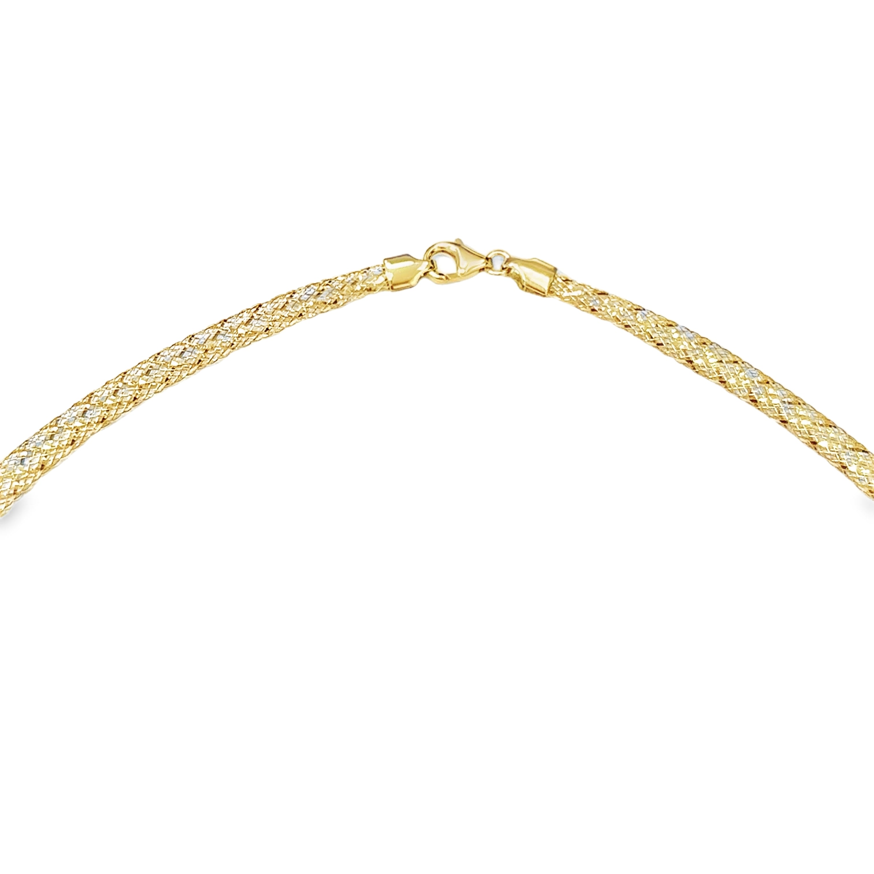 Collar Elástico De Oro Amarillo De 14Kt  3.40 G