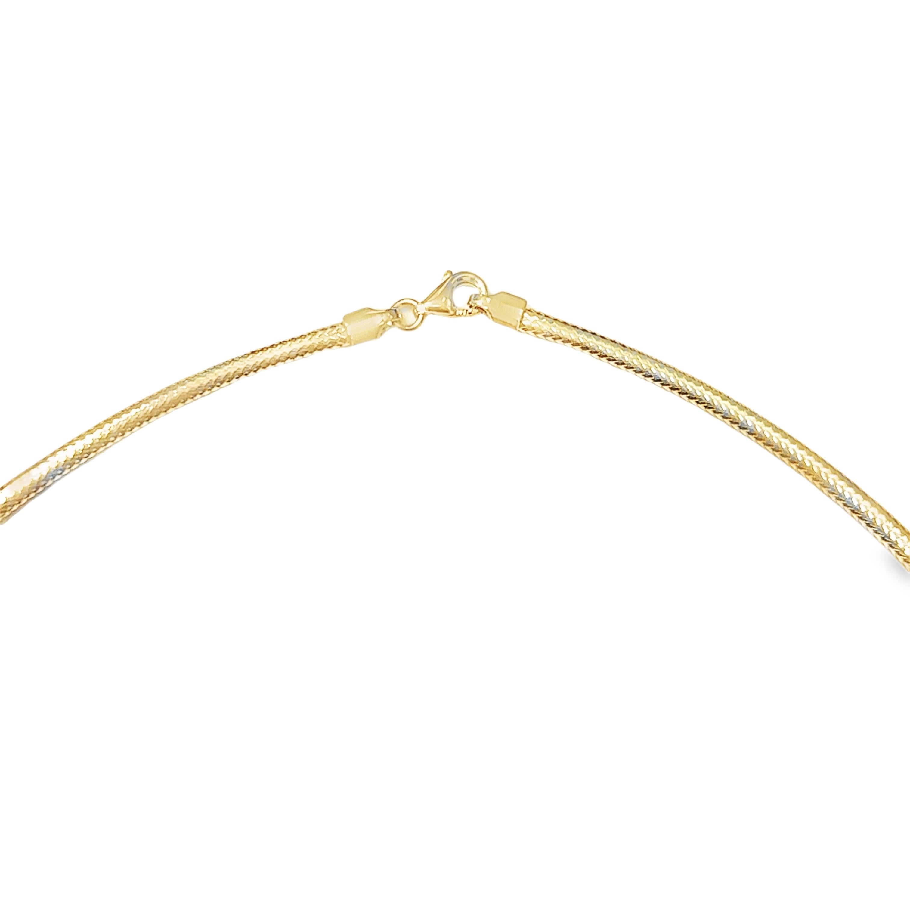 Collar Elástico De Oro Amarillo De 14Kt  3.00 G