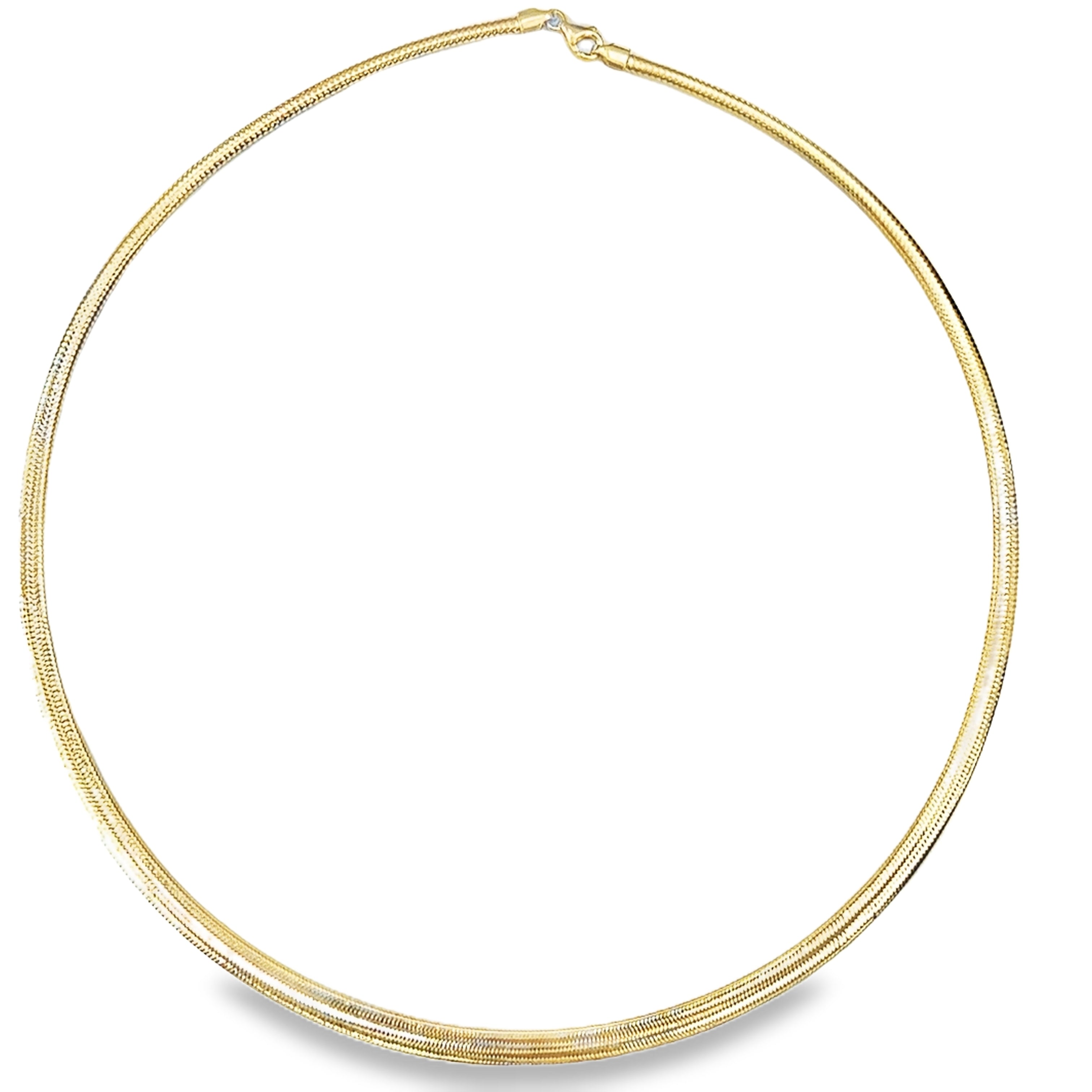 Collar Elástico De Oro Amarillo De 14Kt  3.00 G