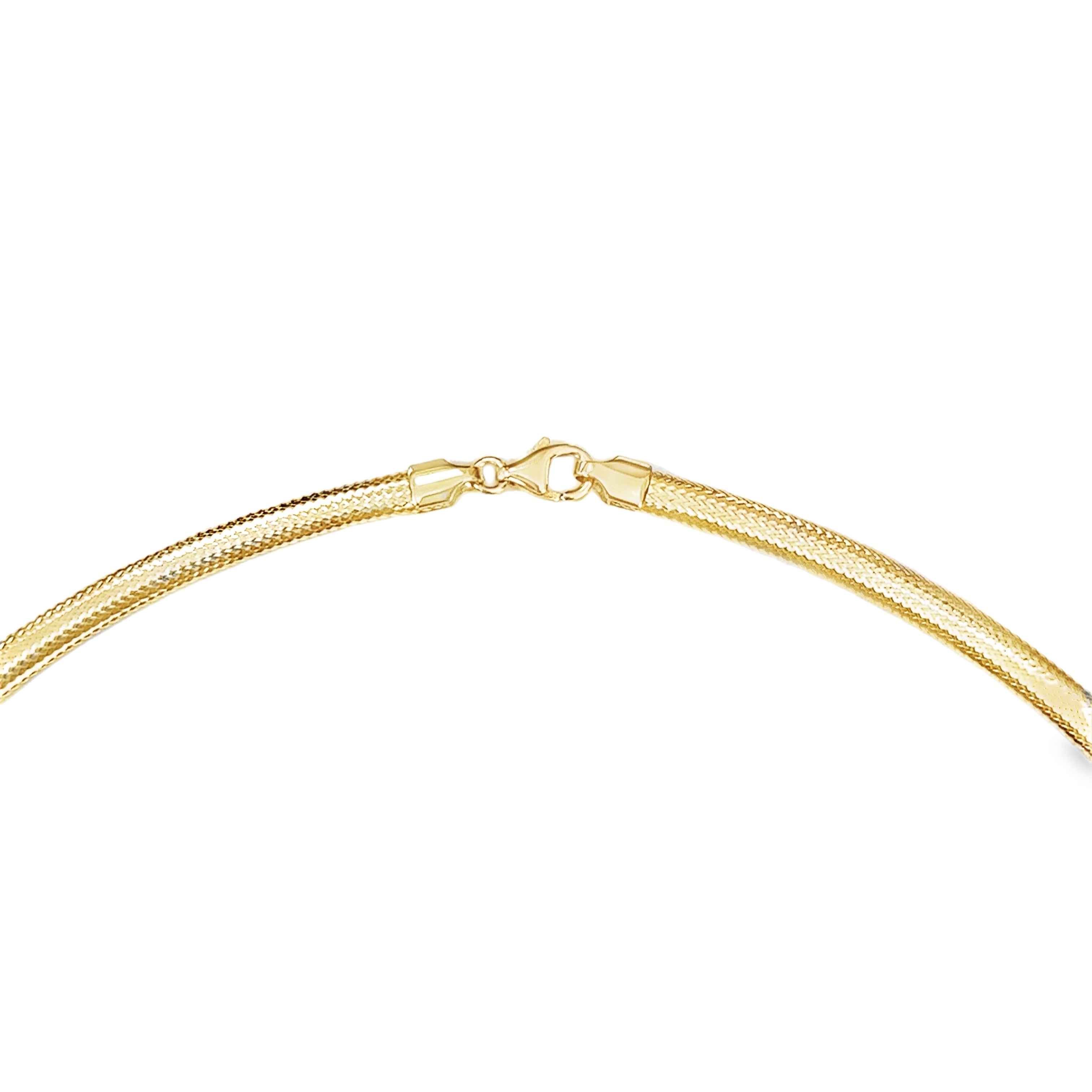 Collar Elástico De Oro Amarillo De 14Kt  3.85 G