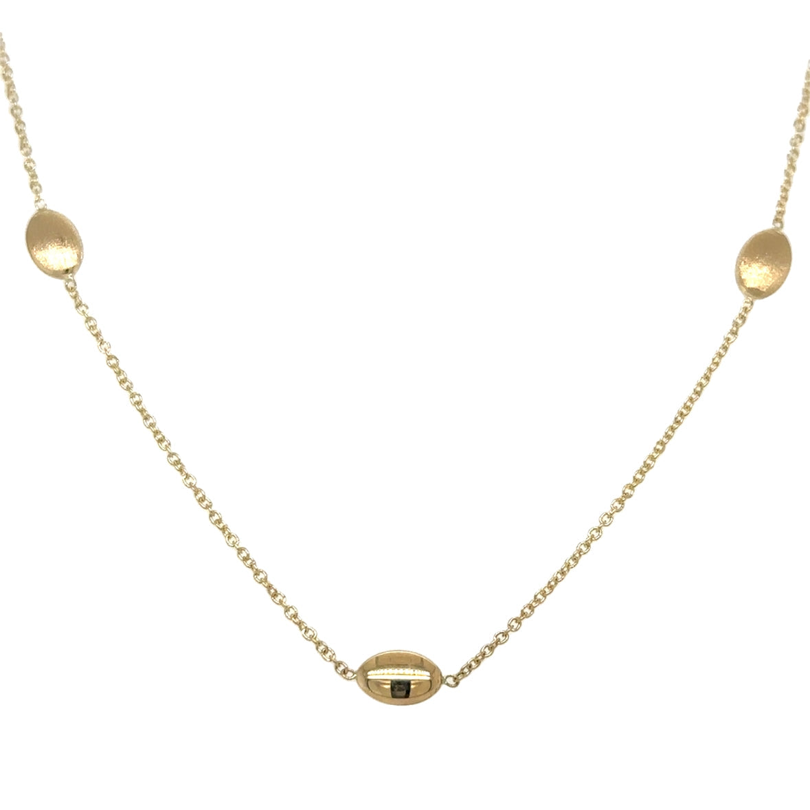 Collar De Oro Amarillo De 14K