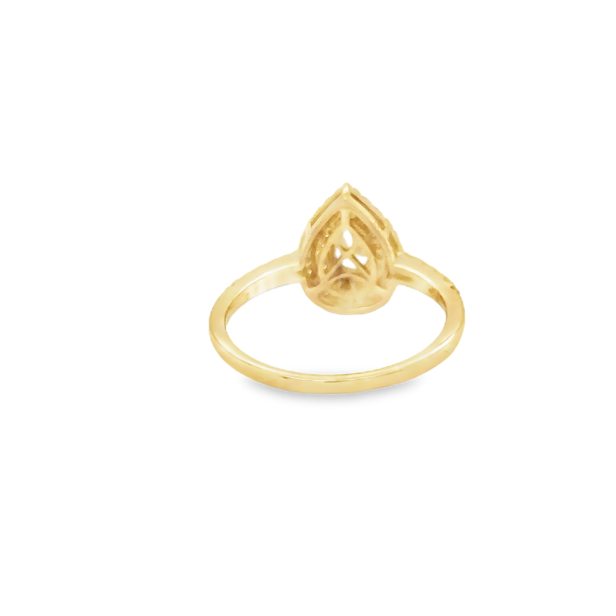 Anillo De Diamantes De Oro Amarillo De 14Kt 0.75 Ct.