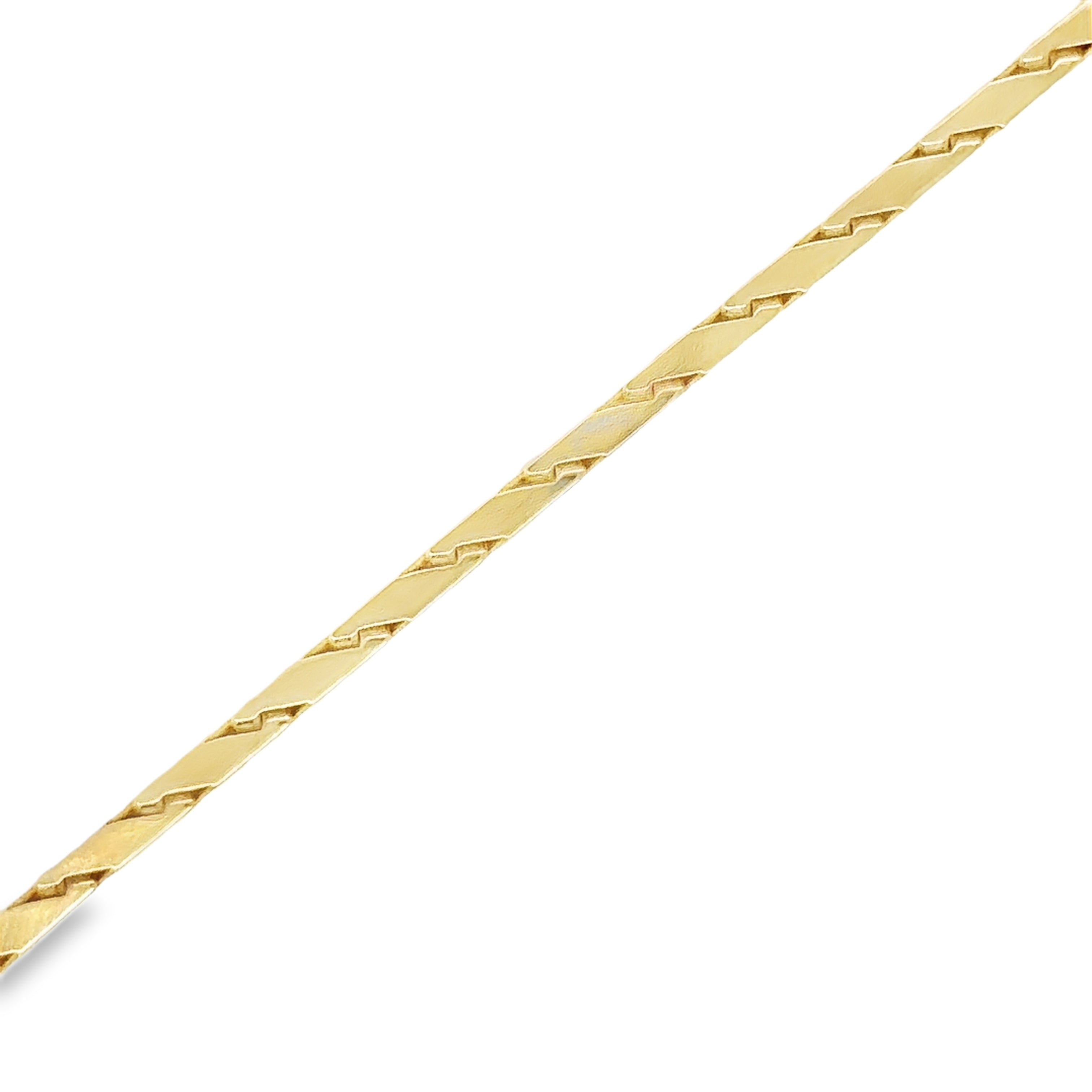 Pulsera De Oro Amarillo De 14Kt   5.4 G