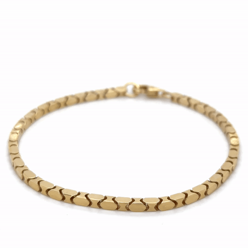 Pulsera De Oro Amarillo De 14K   7.6 G