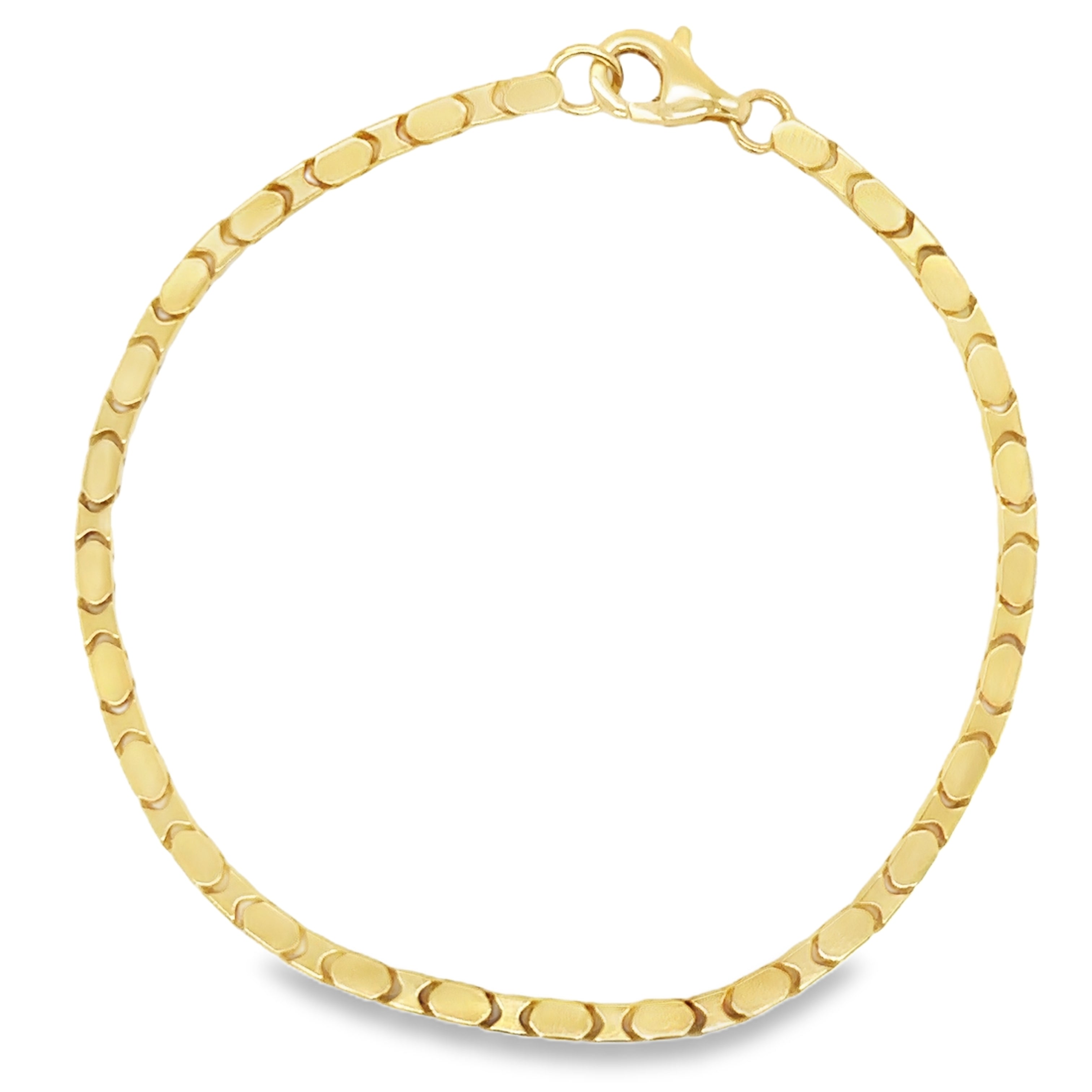 Pulsera De Oro Amarillo De 14K   7.6 G