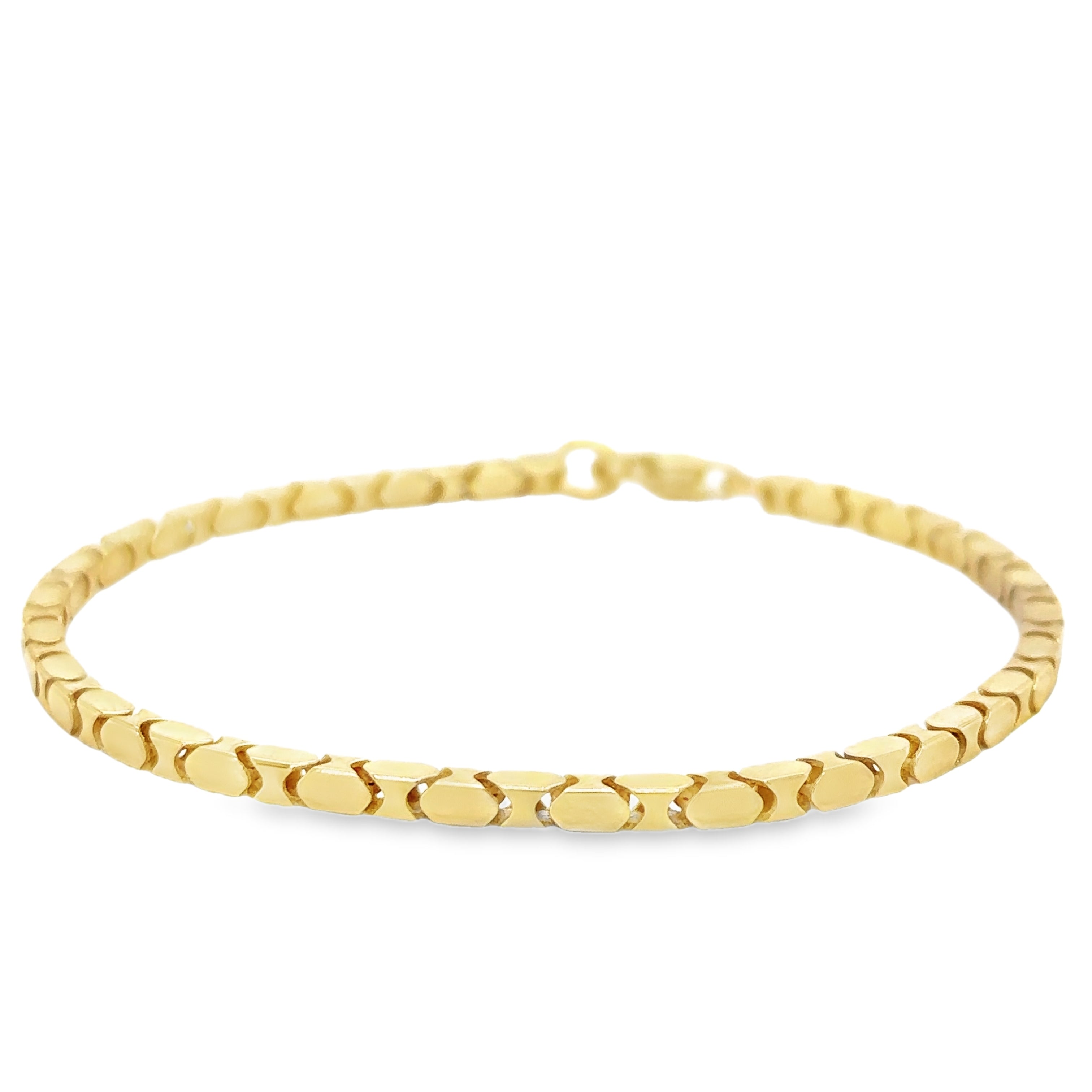Pulsera De Oro Amarillo De 14K   7.6 G
