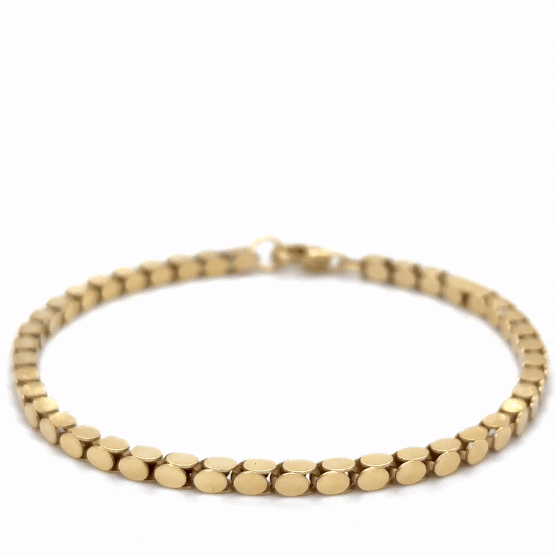 Pulsera De Oro Amarillo De 14Kt   7.6 G