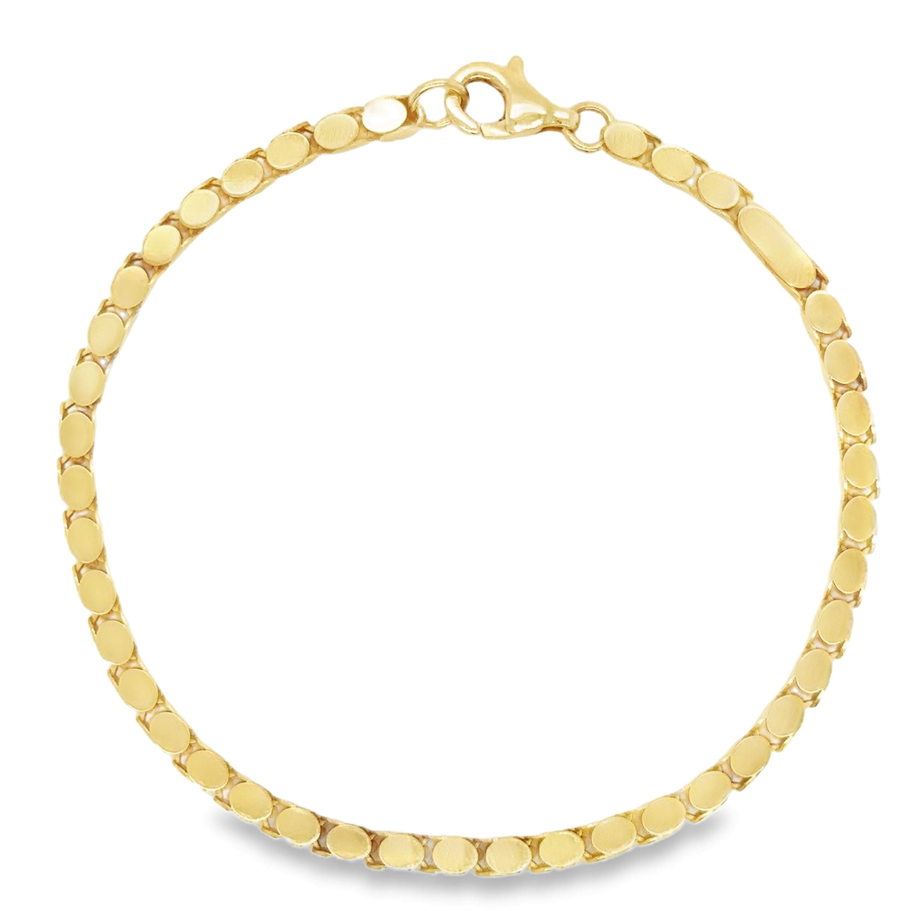Pulsera De Oro Amarillo De 14Kt   7.6 G