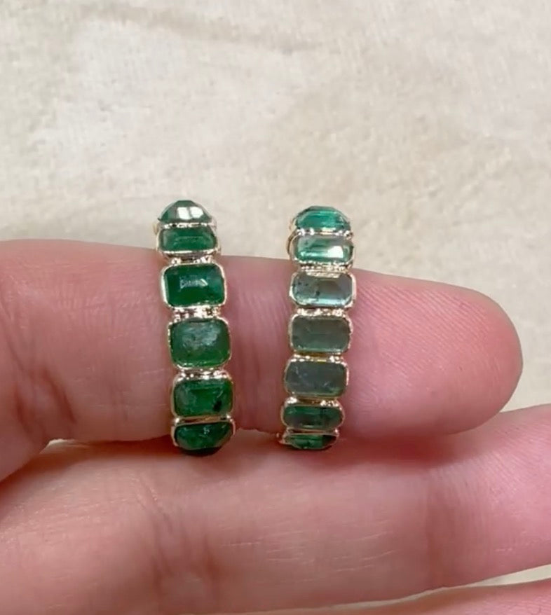 Anillo Esmeralda oro 14-Especial
