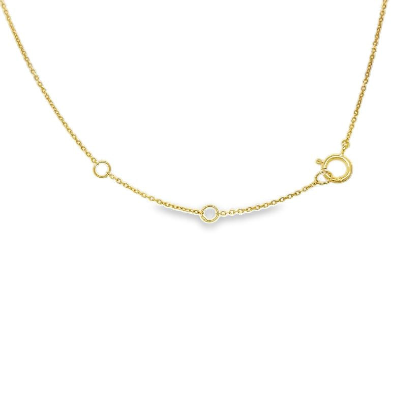 Collar De Esmeraldas Biseladas En Oro Amarillo De 18 Kt De 18 Pulgadas 12.34 Ct.