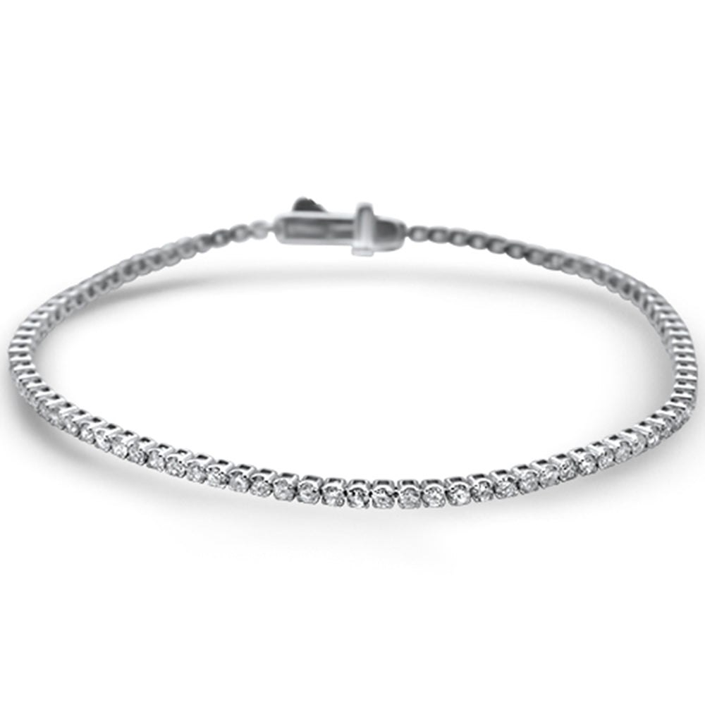 Pulsera Tennis De Diamante En Oro Blanco De 14K 2.00Ct