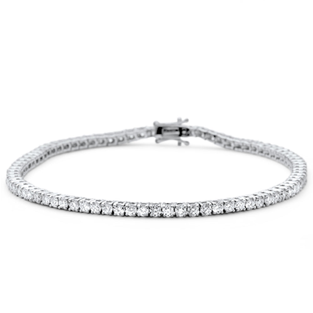 Pulsera Tennis De Diamante En Oro Blanco De 14K 2.66Ct
