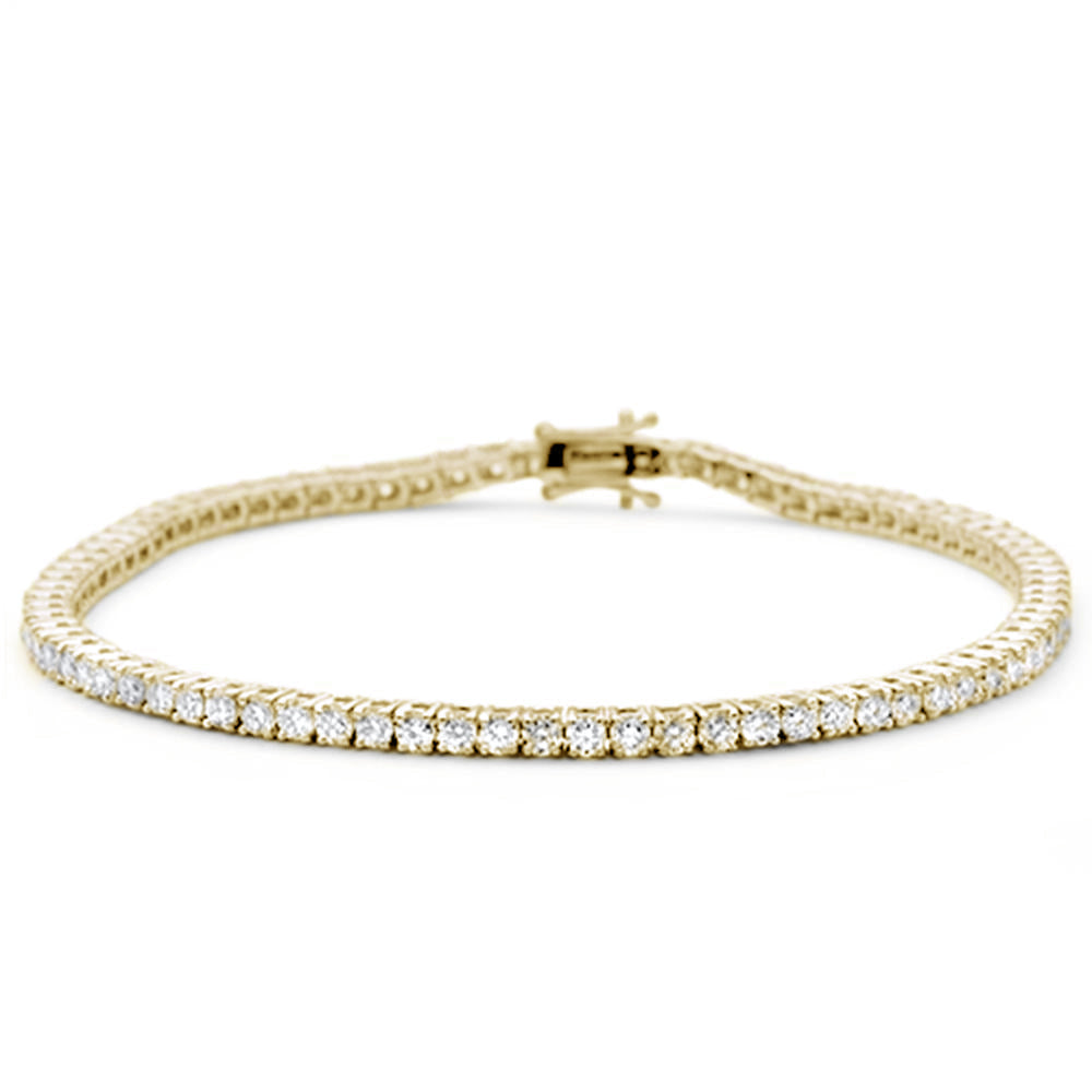Pulsera Tennis De Diamante En Oro Amarillo De 14K 2.31Ct
