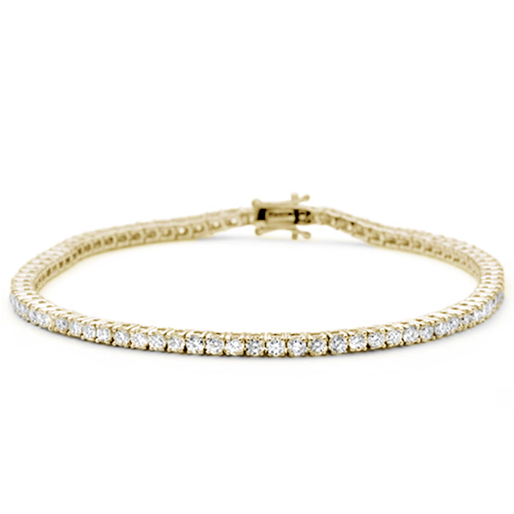Pulsera Tennis De Diamante En Oro Amarillo De 14K 11.53Ct