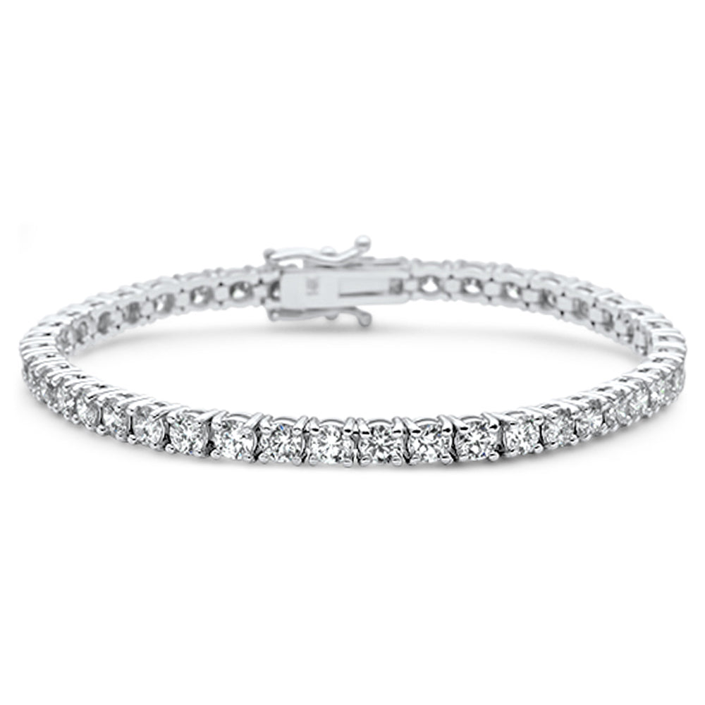 Pulsera Tennis De Diamante En Oro Blanco De 14K 6.24Ct