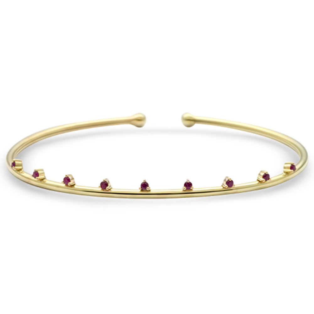 Ruby Bracelet in 14K Yellow Gold 0.18 CT