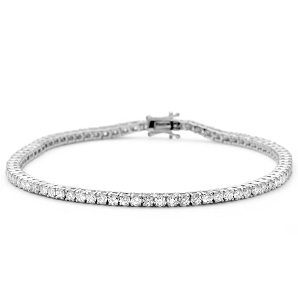 Pulsera Tennis De Diamante En Oro Blanco De 14K 2.29Ct