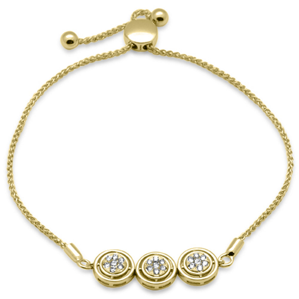 Pulsera De Diamante En Oro Amarillo De 14K .25Ct