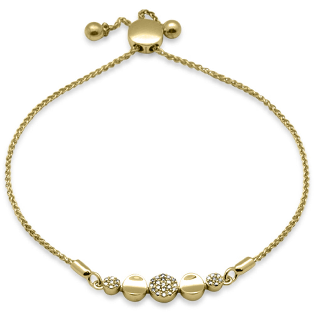 Pulsera De Diamante En Oro Amarillo De 14K .09Ct