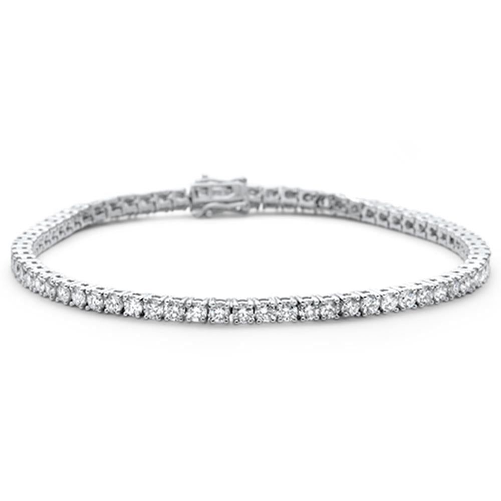 Pulsera Tennis De Diamante En Oro Blanco De 14K 27.75Ct