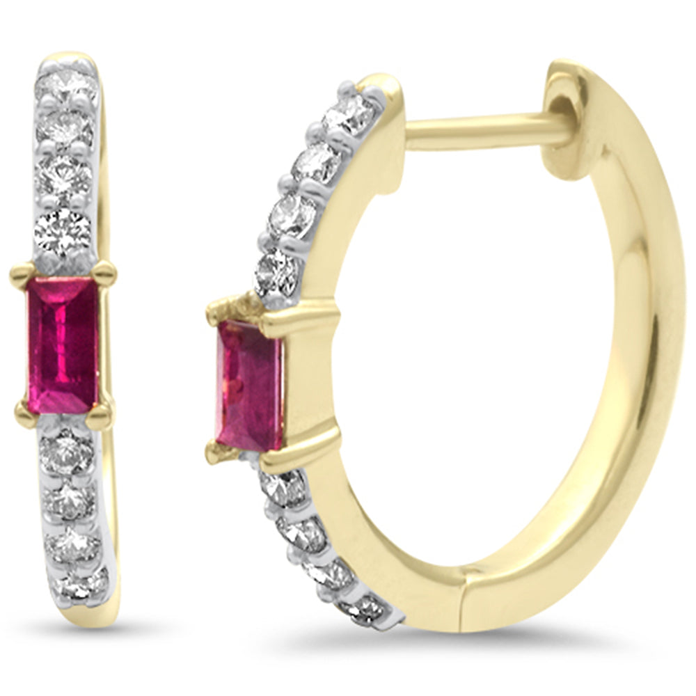 Diamond &amp; Ruby in 14K Yellow Gold 0.49 CT